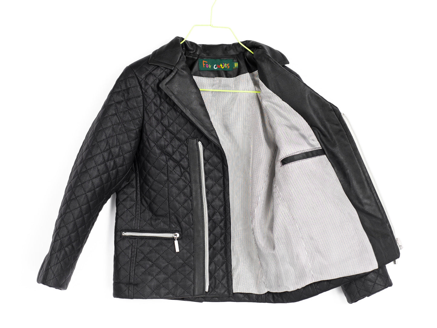 Boys leather jacket, Black faux leather quilted jacket, Stylish leather boys outfit, Toddler boy zipper blazer, Trendy Eco clothing kids
