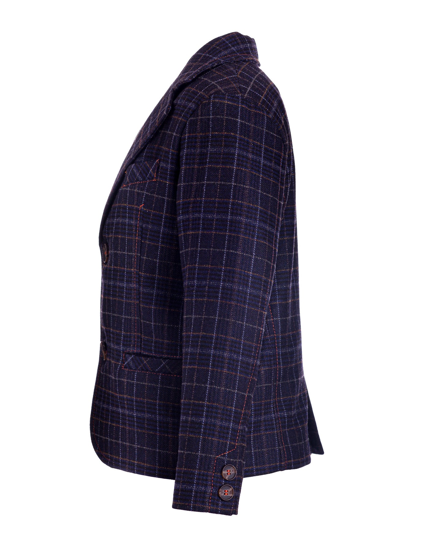 Boys checked wool blazer/ Toddler boy spring jacket/ Vintage wide lapel blazer/Kids single breast blazer/Tailored boys blazer/Stylish outfit