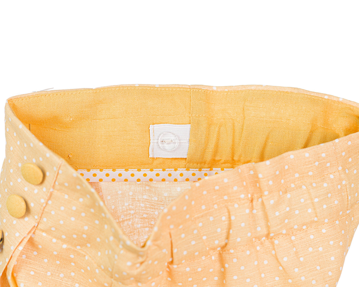 Girls linen high waisted short pants/ Toddler girl wide leg pants/ Linen toddler maxi pants/ Summer linen polka dot pants/ Linen outfit