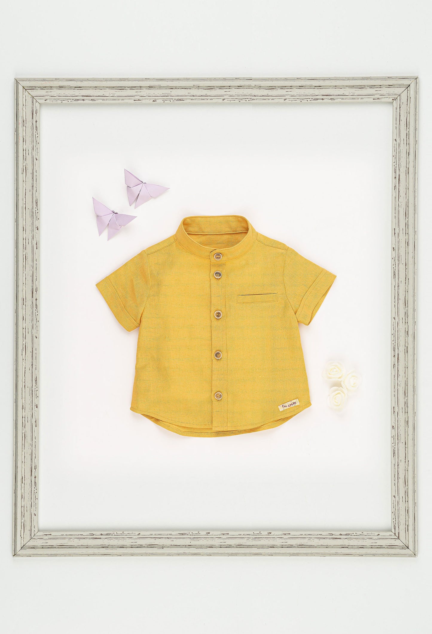 Baby linen suit/ Linen shirt and bodysuit/ Baby summer outfit/ 2 piece set for babies/ baby linen clothes