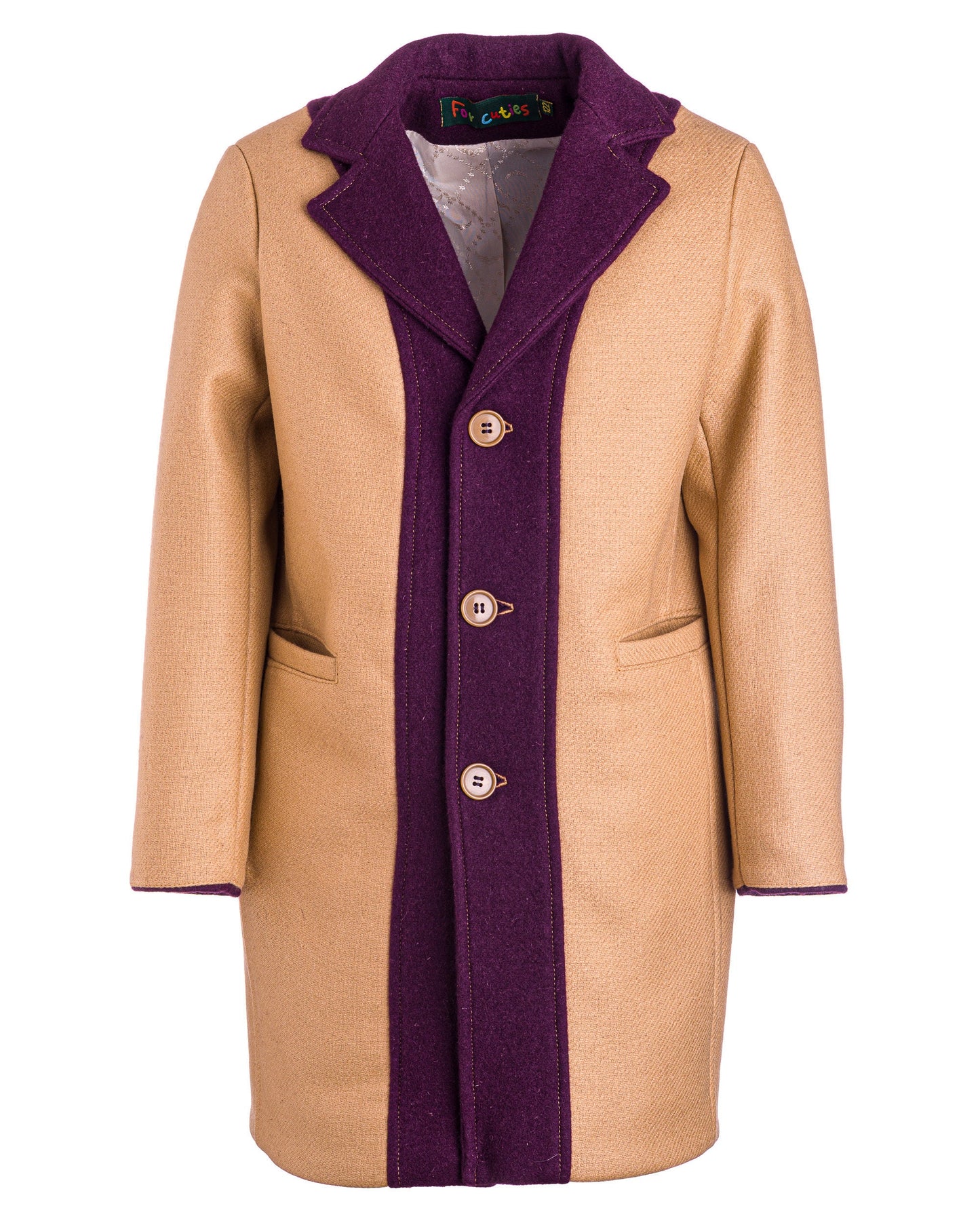 Trendy 2 colors wool coat for boy/ Kids long wool coat/ Children's stylish wool coat/ Long pea coat jacket/ Toddlers boy overcoat