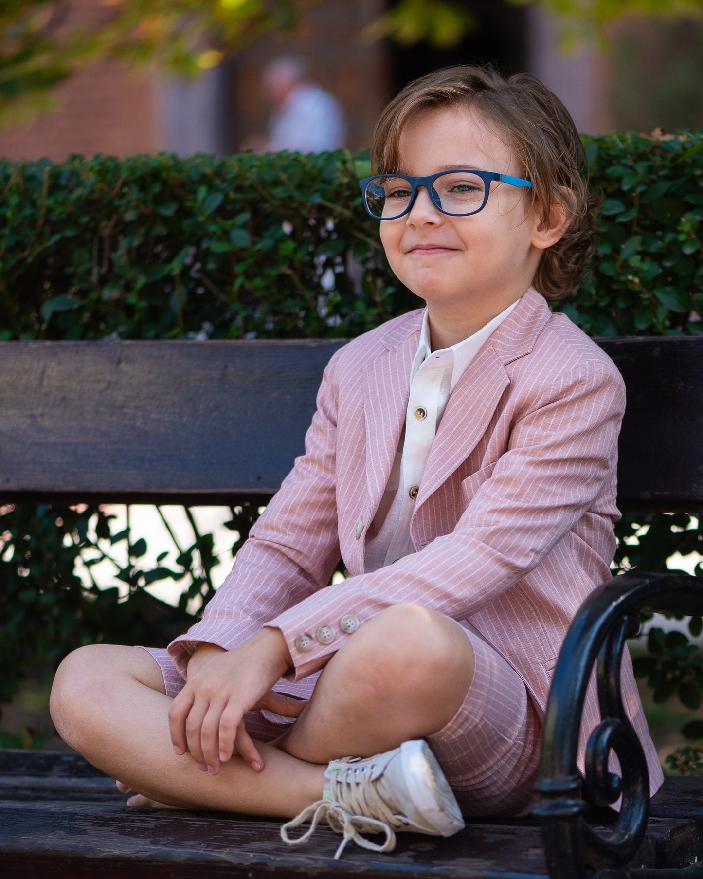 Boys 3 pieces linen outfit/ Toddler boy formal suit/ Kids Baptism outfit/ Beach wedding boutique suit/ Ring bearer summer clothes outfit