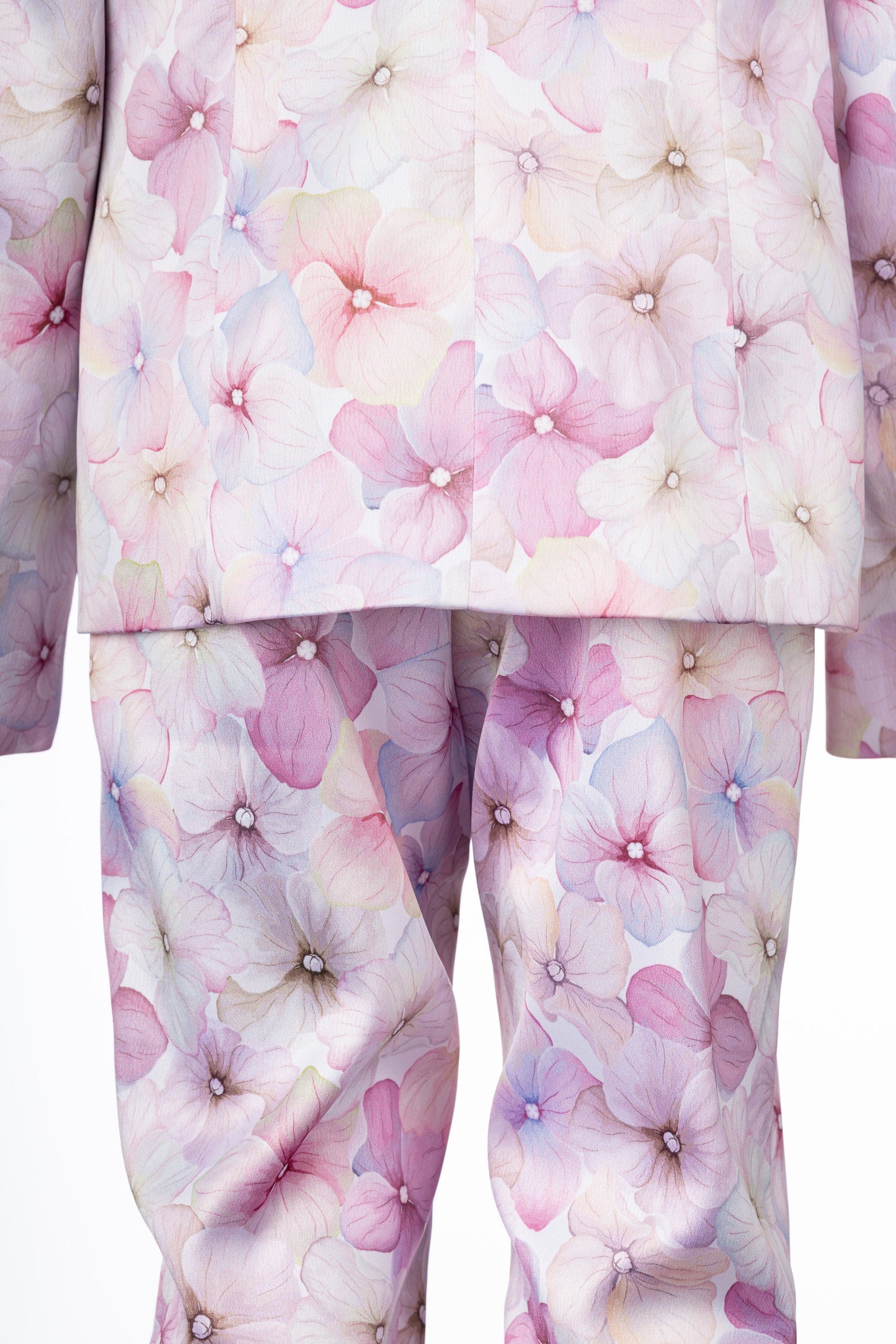 2 piece Flower printed formal wear girls outfit/ Birthday toddler suit/ Jacket and pants outfit for girls/ Designer formal wear