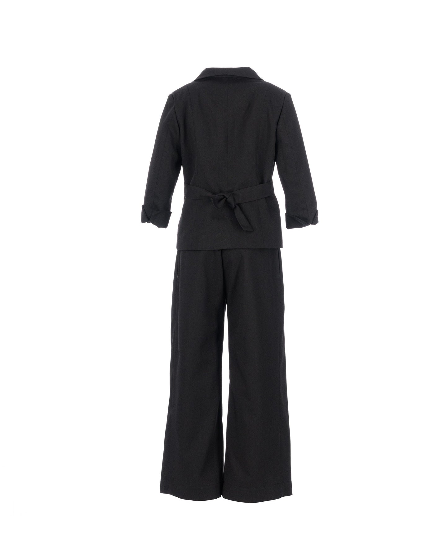 2 piece black cotton suit for girls/ Tailored toddler suit formal dress wear for girls/ Children formal wear/ Summer designer outfit girls