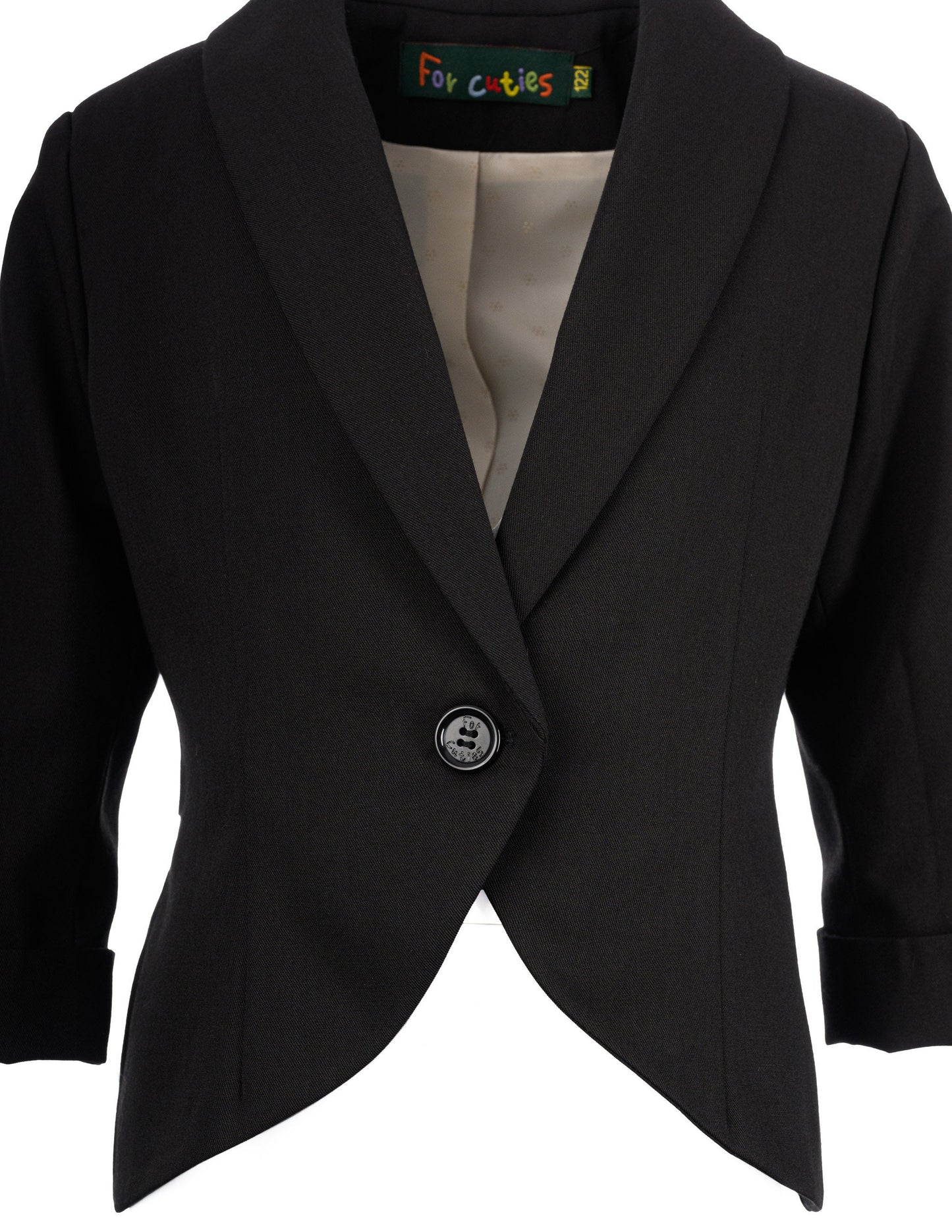 2 piece black cotton suit for girls/ Tailored toddler suit formal dress wear for girls/ Children formal wear/ Summer designer outfit girls