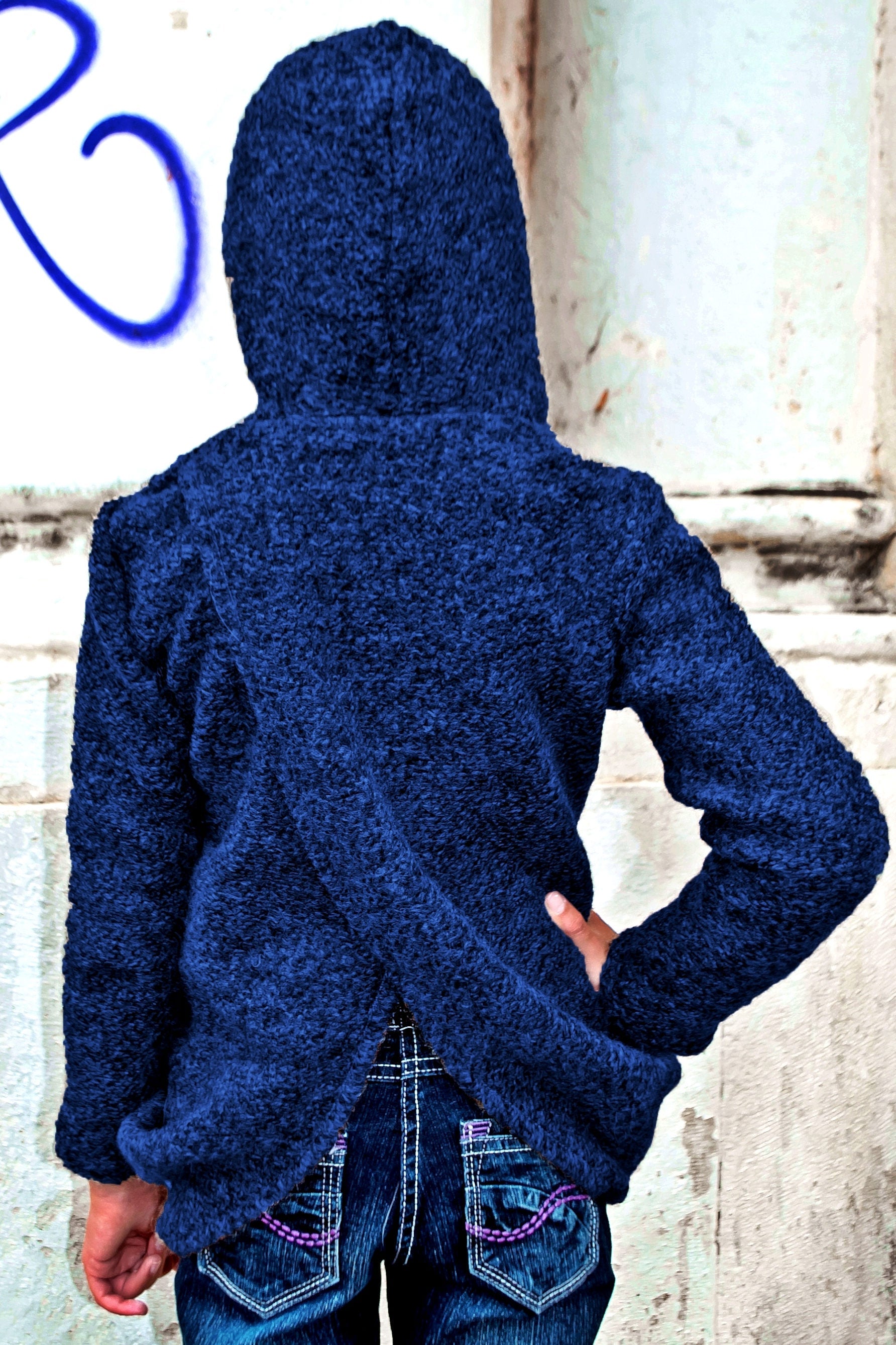 Wool cardigan sweater/Hooded sweater drape cardigan/Hoodie sweater kids cardigan/Winter cardigan/Wrap cardigan/Girls sweaters/Girls cardigan
