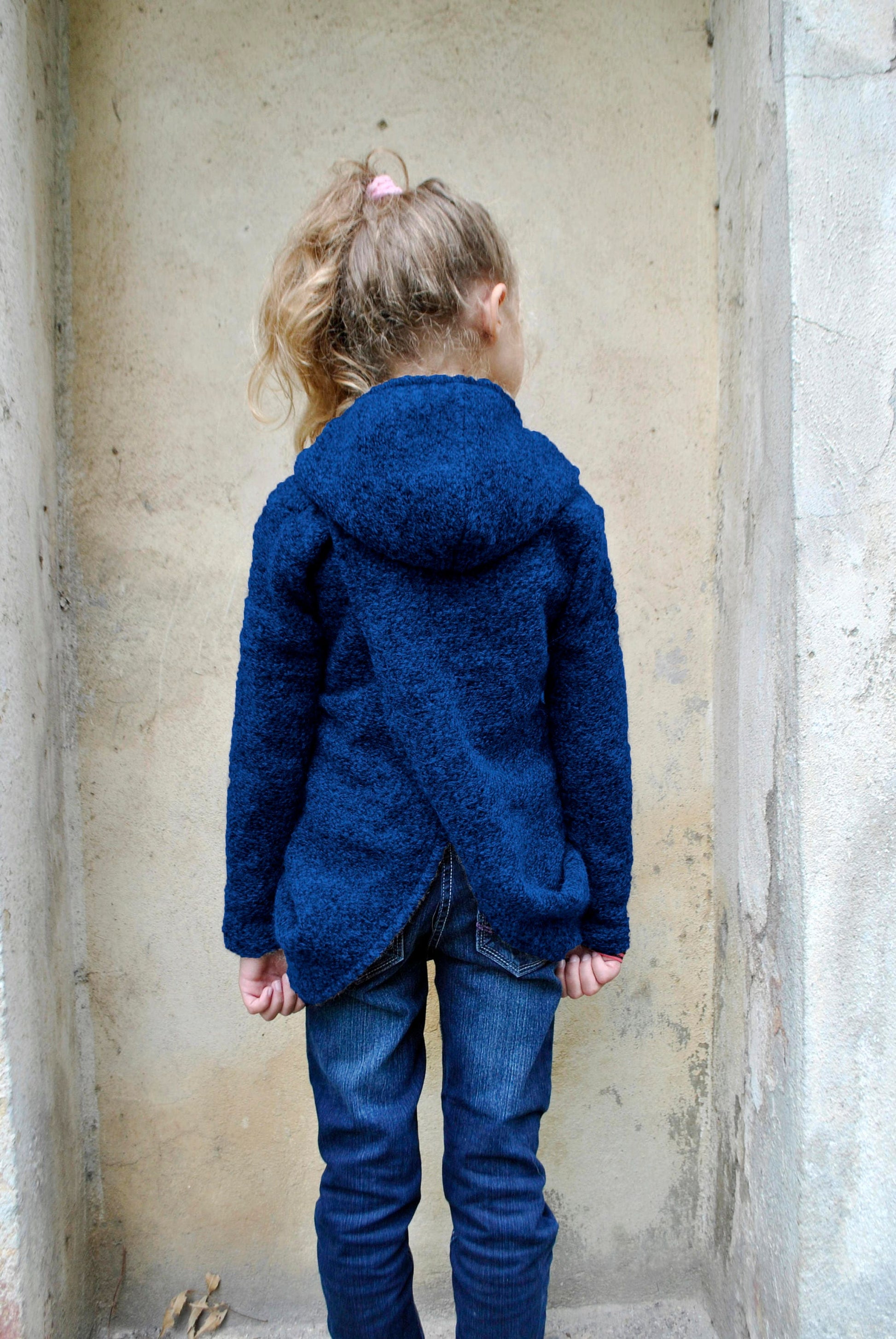 Wool cardigan sweater/Hooded sweater drape cardigan/Hoodie sweater kids cardigan/Winter cardigan/Wrap cardigan/Girls sweaters/Girls cardigan