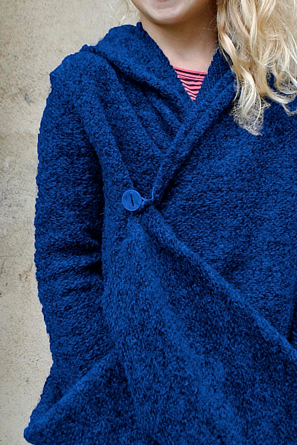 Wool cardigan sweater/Hooded sweater drape cardigan/Hoodie sweater kids cardigan/Winter cardigan/Wrap cardigan/Girls sweaters/Girls cardigan