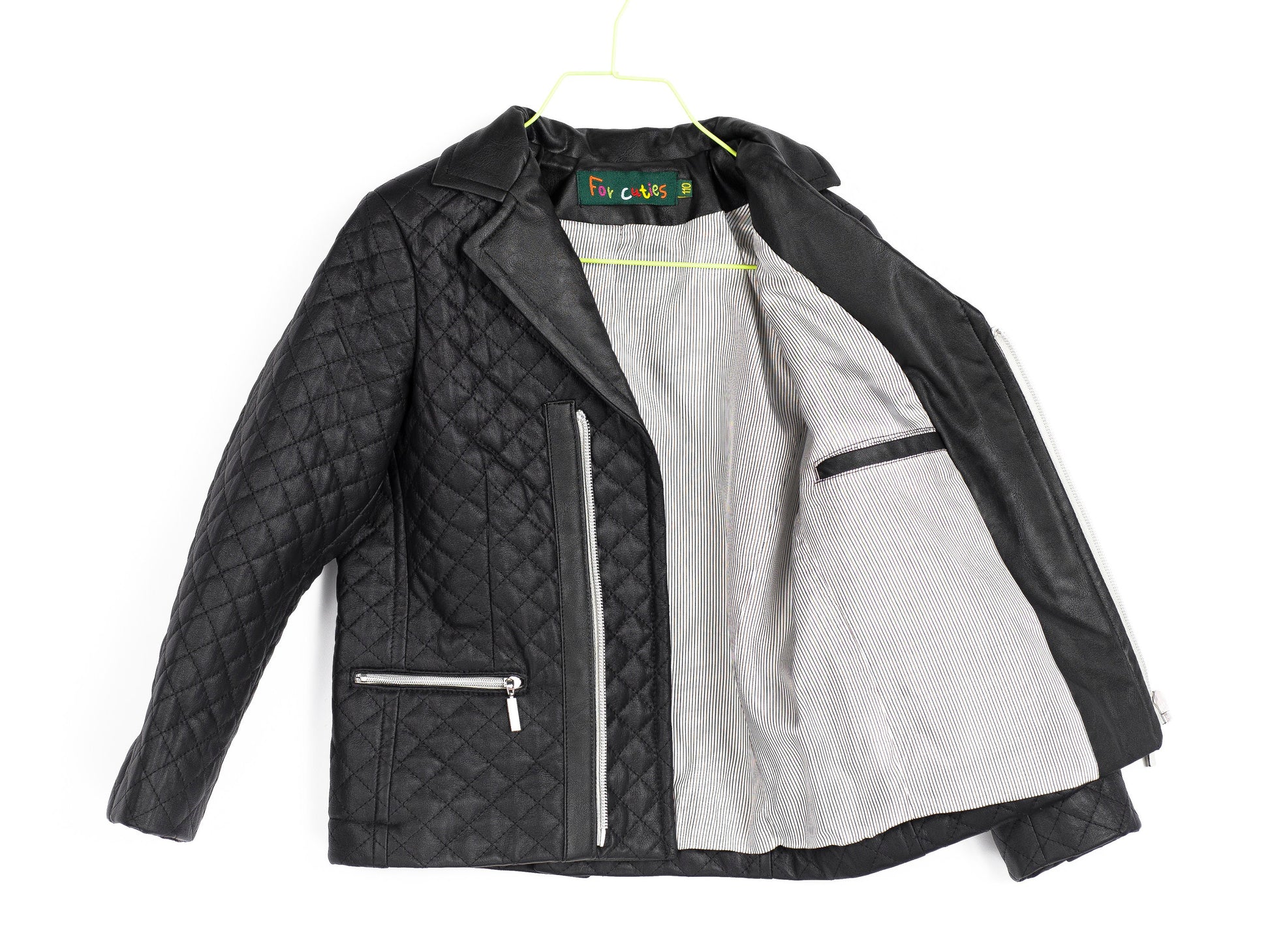 Boys leather jacket, Black faux leather quilted jacket, Stylish leather boys outfit, Toddler boy zipper blazer, Trendy Eco clothing kids