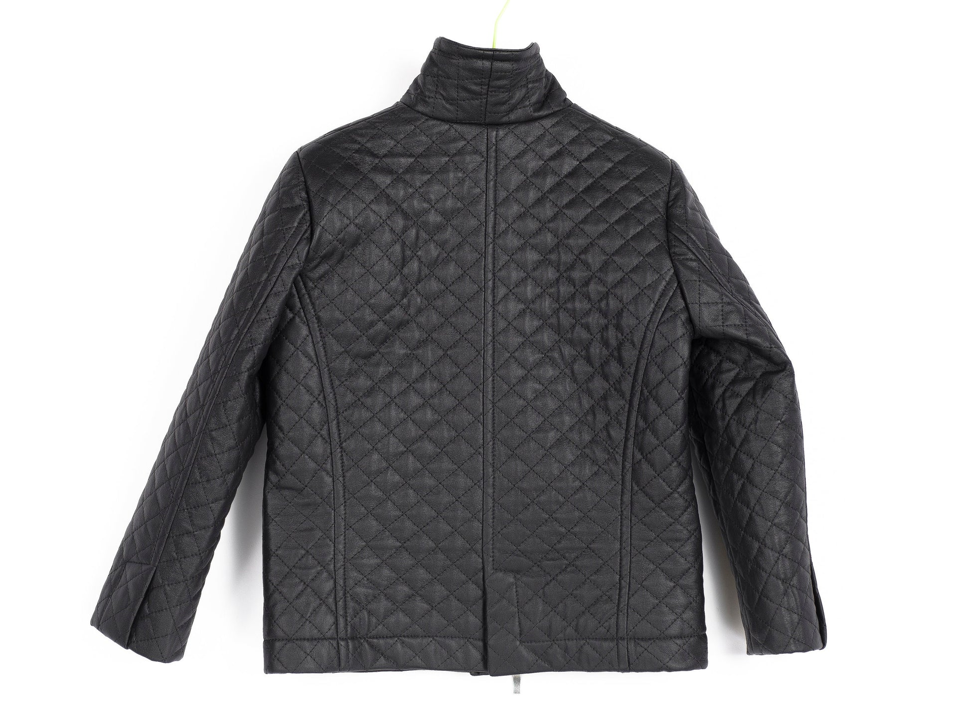 Boys leather jacket, Black faux leather quilted jacket, Stylish leather boys outfit, Toddler boy zipper blazer, Trendy Eco clothing kids