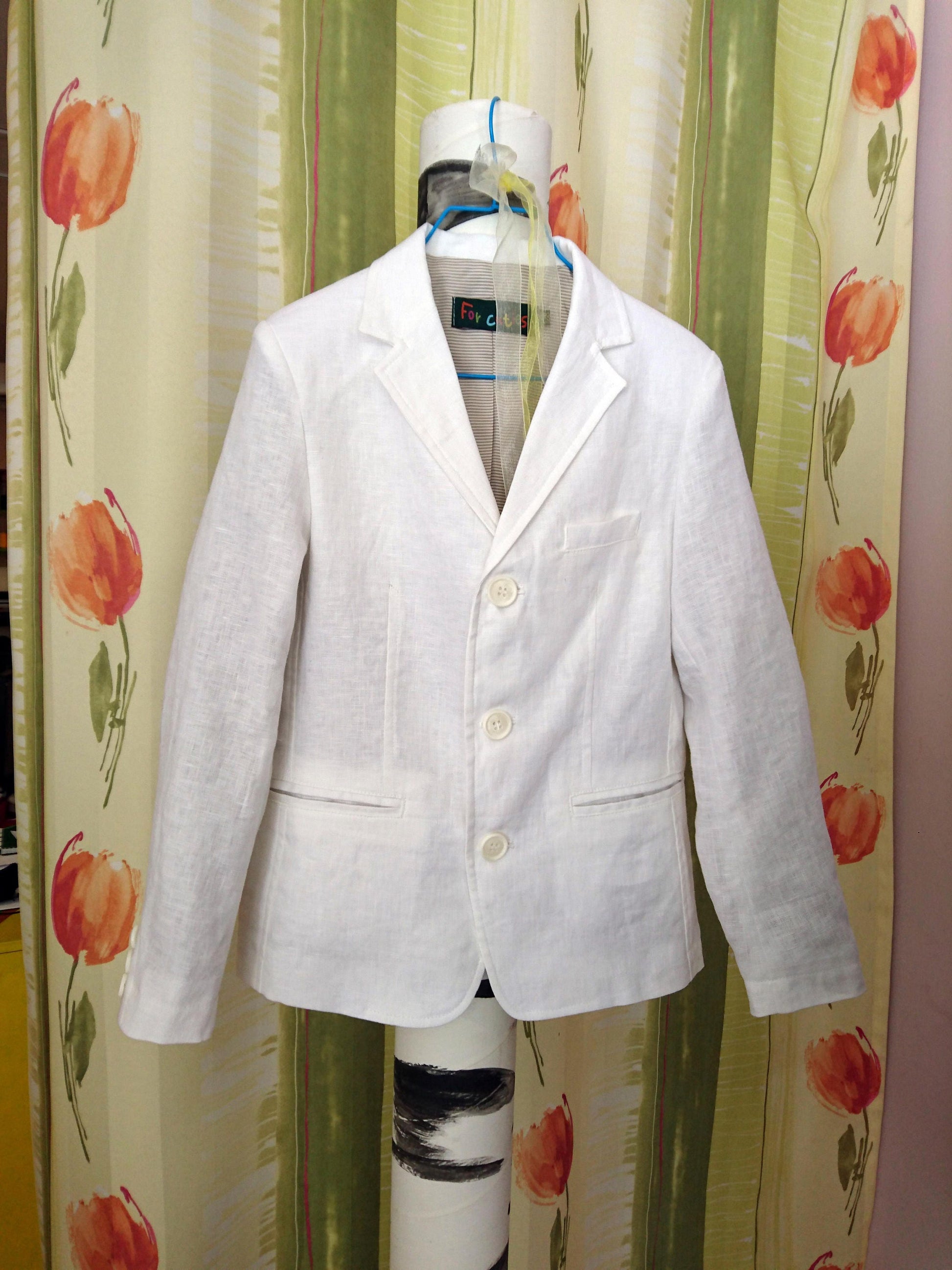 Boys wedding outfit kids linen suit/Toddler boy linen outfit slim fitted summer suit/White linen suit/Tailored suit/Beach wedding suit