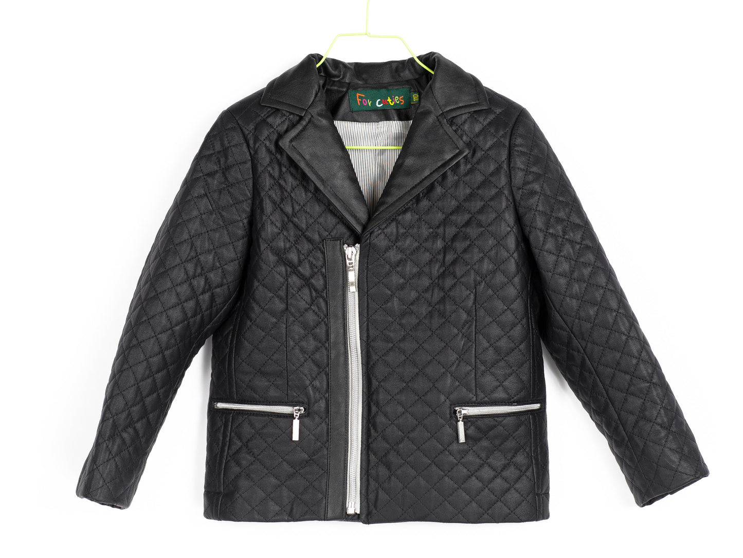 Boys leather jacket, Black faux leather quilted jacket, Stylish leather boys outfit, Toddler boy zipper blazer, Trendy Eco clothing kids