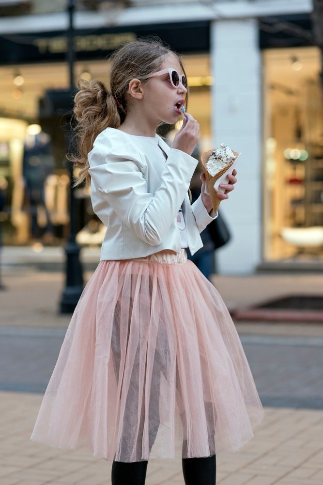 Girls extravagant leather jacket/Cropped white jacket/toddler leather short jacket/Slim fit jacket/Tailored jacket/Trendy outfit