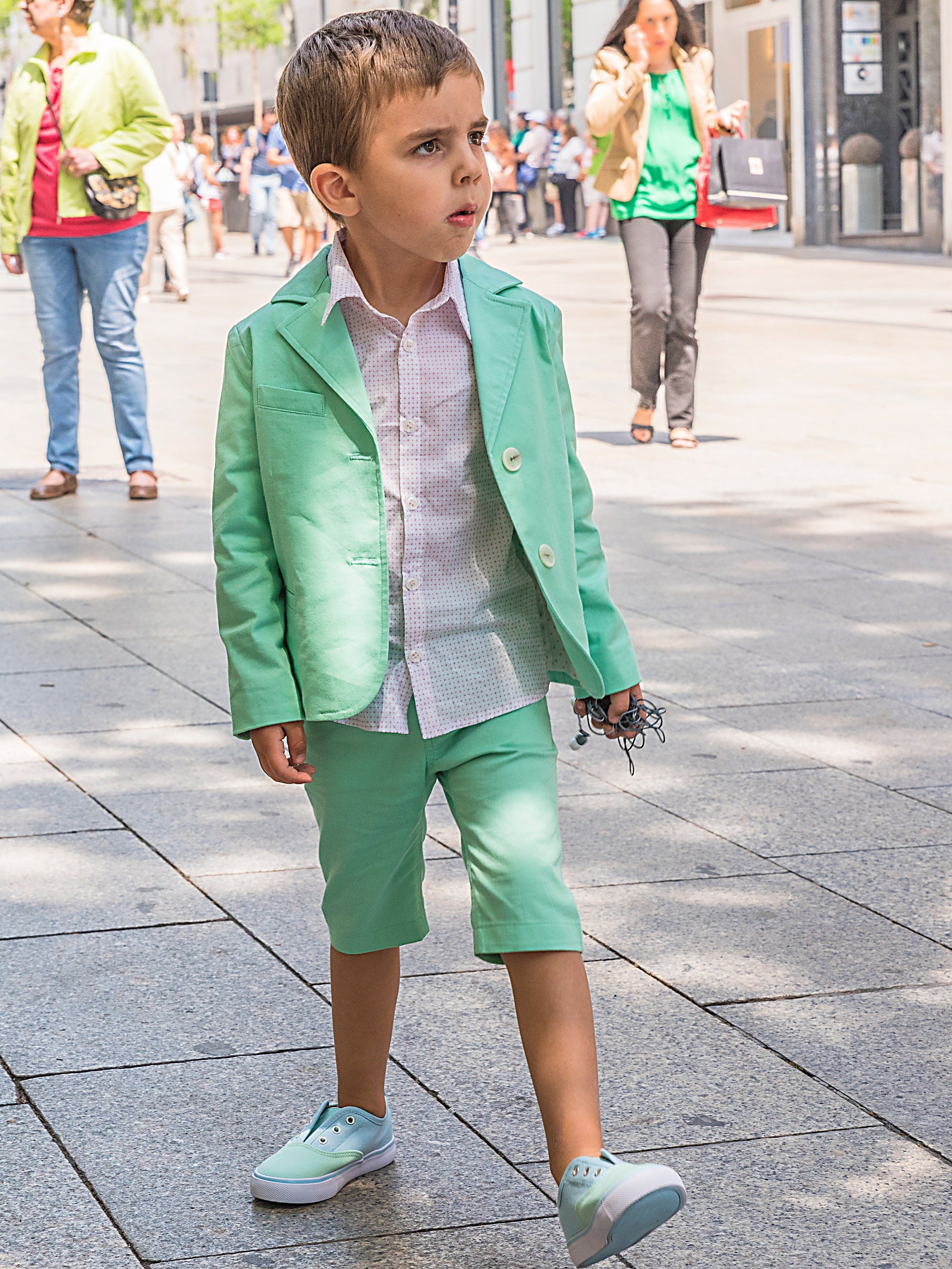 Boys summer outfit kids cotton suit/ Toddler boy summer clothes/ Cute summer tailored suit/ Stylish beach wedding suit/ Kids summer wear