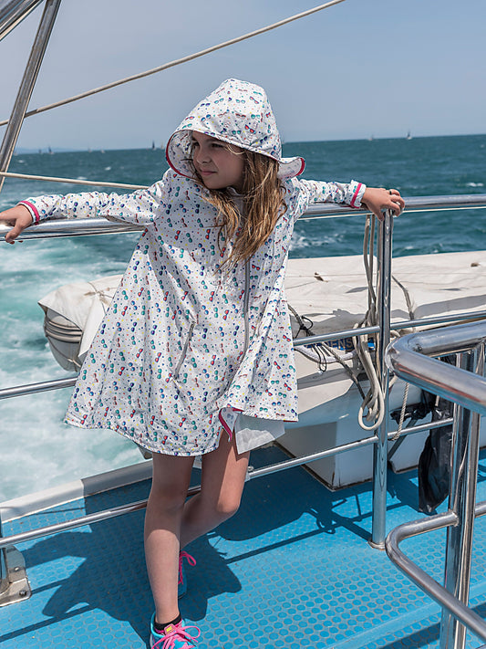 Girl lightweight windbreaker jacket with hood/ Lightweight long rain coat kids windbreaker hoodie colorful toddler girl rain proof jacket