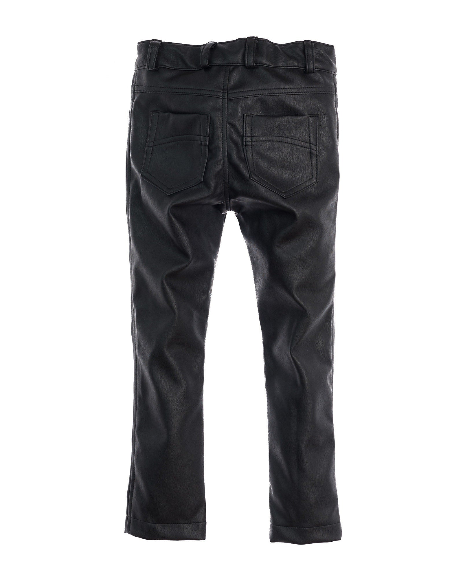 Black Faux Leather Pants Boys Leather Trousers Toddler Boy Vegan Leather Bottoms Kids Rocker Pants Motorcycle Biker Pants Hipster Clothing