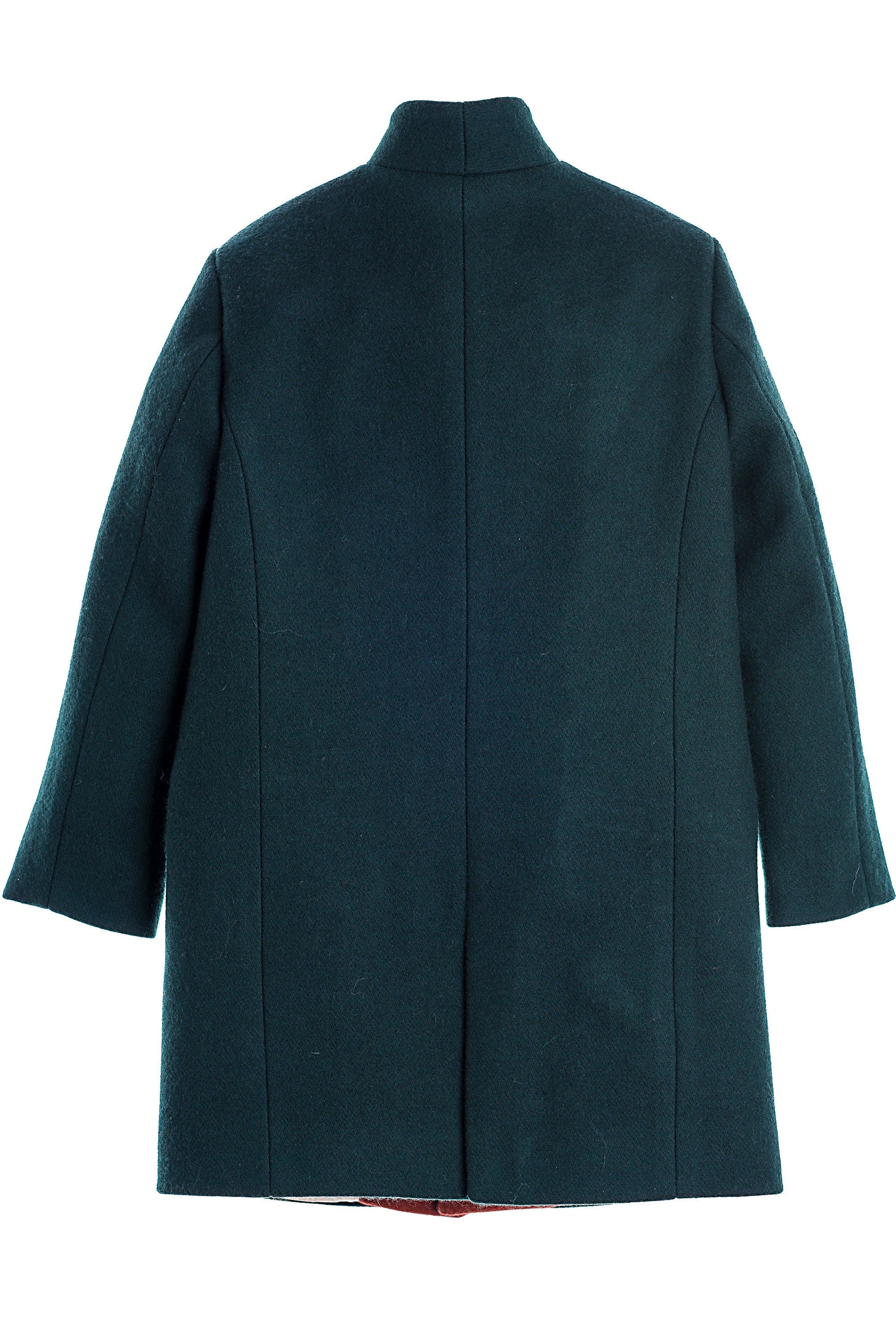 Boys Stand Collar Slim Wool Coat/Herno Stand Up Collar Kids Down Coat/ Warm Single Breasted Woolen Toddler Overcoat/ Boy Wool Winter Clothes