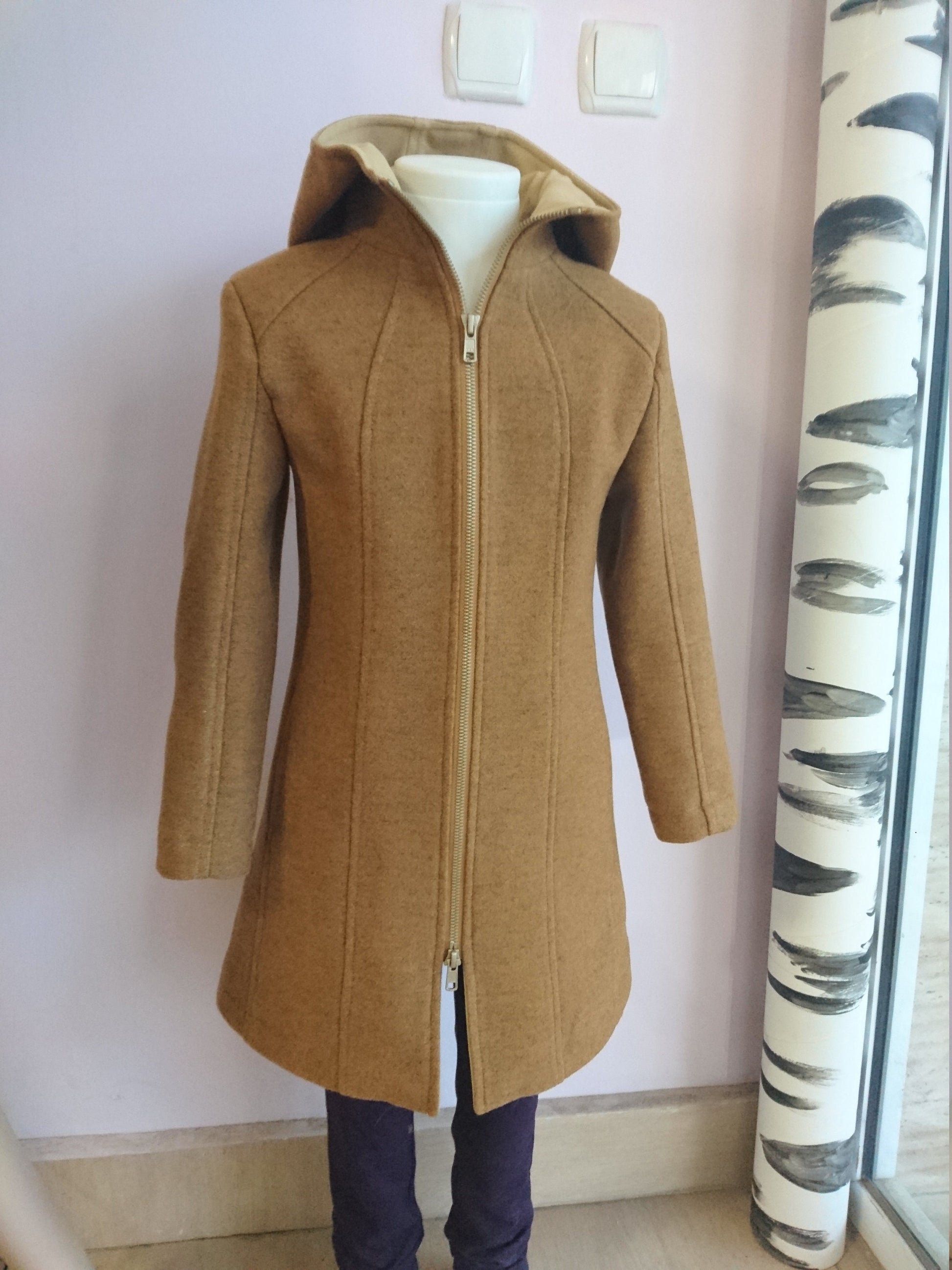 Girls winter coat/Wool coat/Fitted coat/Trench coat/Hooded coat/Toddler girl long coat/Pendleton swing coat/Funnel coat/Kids zipper coat