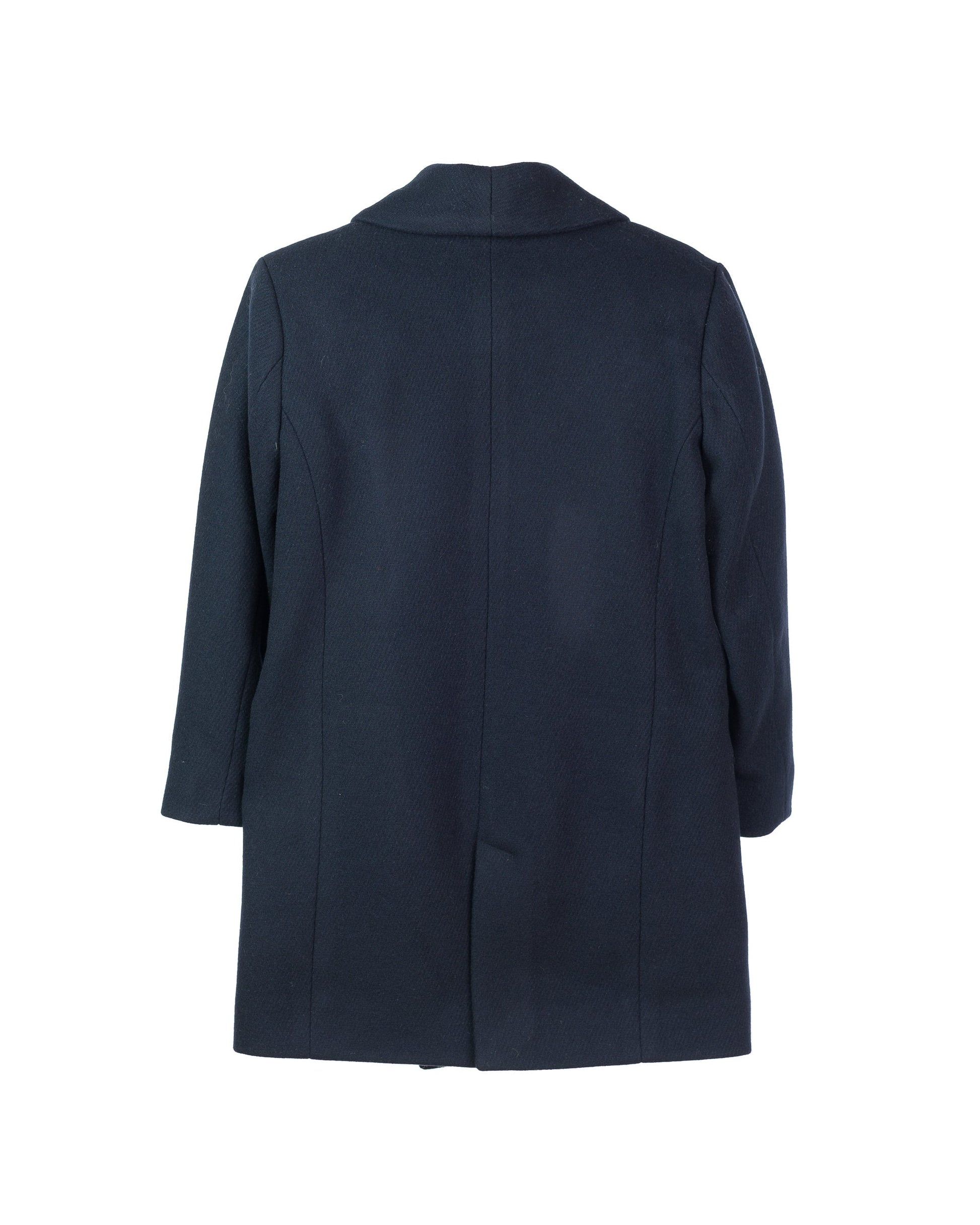 Long shawl collar wool for boys, Double breasted down coat toddler, Kids warm winter vintage coat, Navy classic coat, Junior long pea coat
