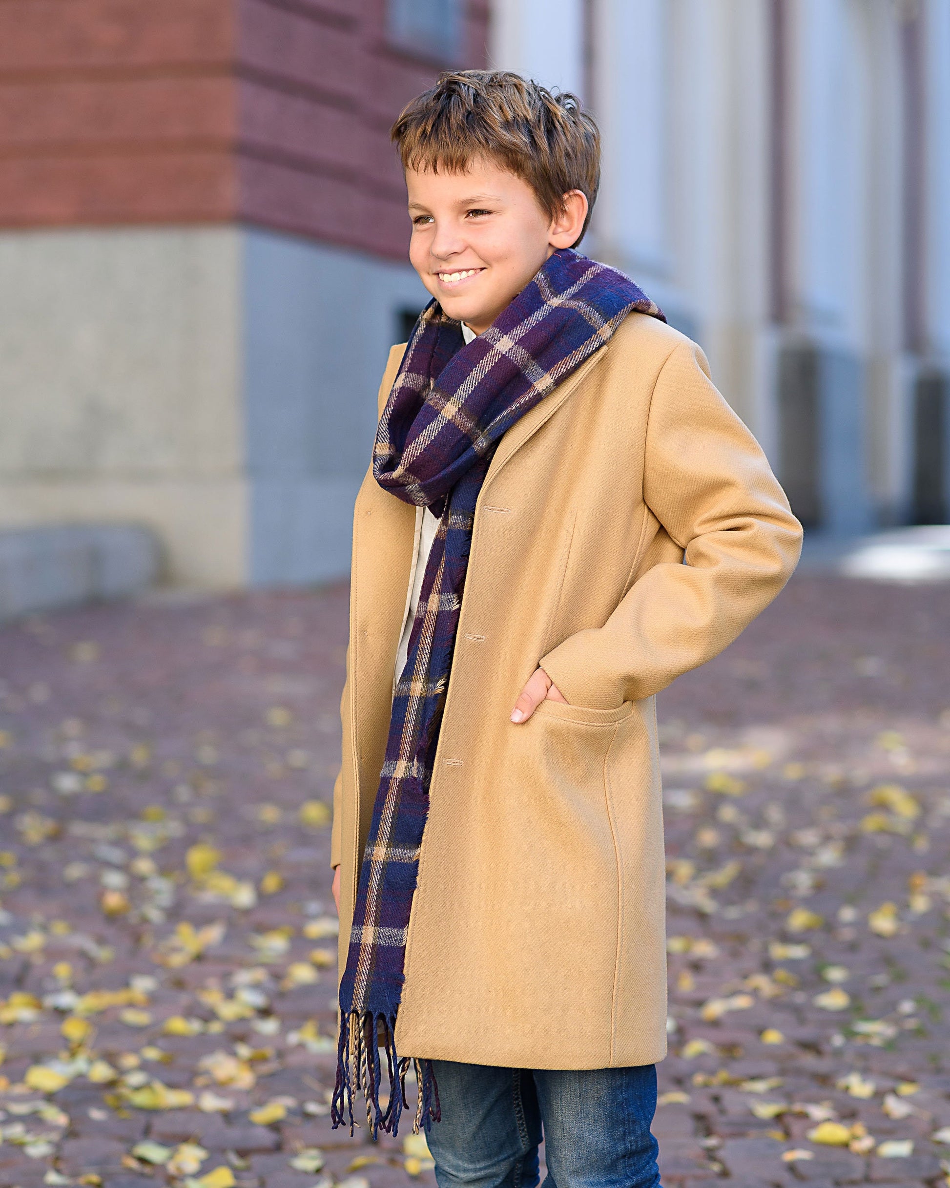 Stylish wool coat for boy winter outfit/ Kids wool coat jacket/ Children's long wool coat/ Long pea coat jacket/ Toddlers trendy overcoat