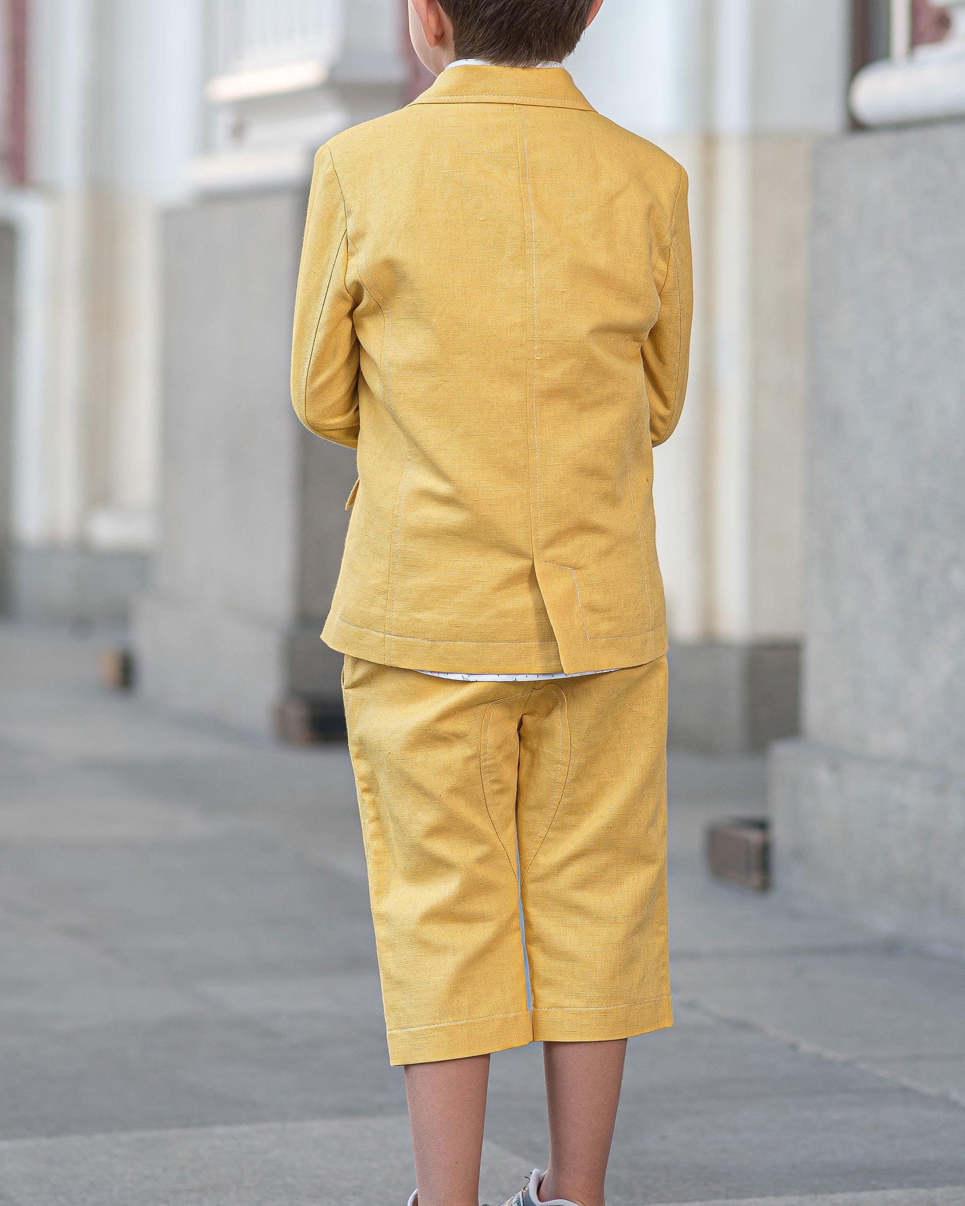 Boys linen suit summer set blazer and shorts linen clothing set/ boy summer outfit for kids summer clothes/ cute casual summer outfits