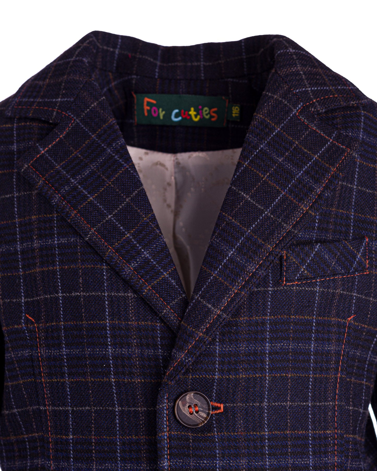Boys checked wool blazer/ Toddler boy spring jacket/ Vintage wide lapel blazer/Kids single breast blazer/Tailored boys blazer/Stylish outfit