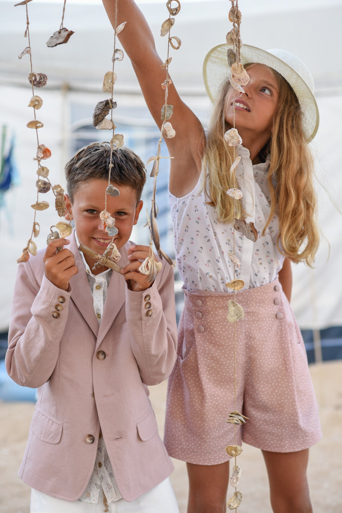 Boys wedding linen blazer/ Summer formal wear kids linen clothes/ Communion toddler boy blazer/ kids stylish linen nude color dress suit