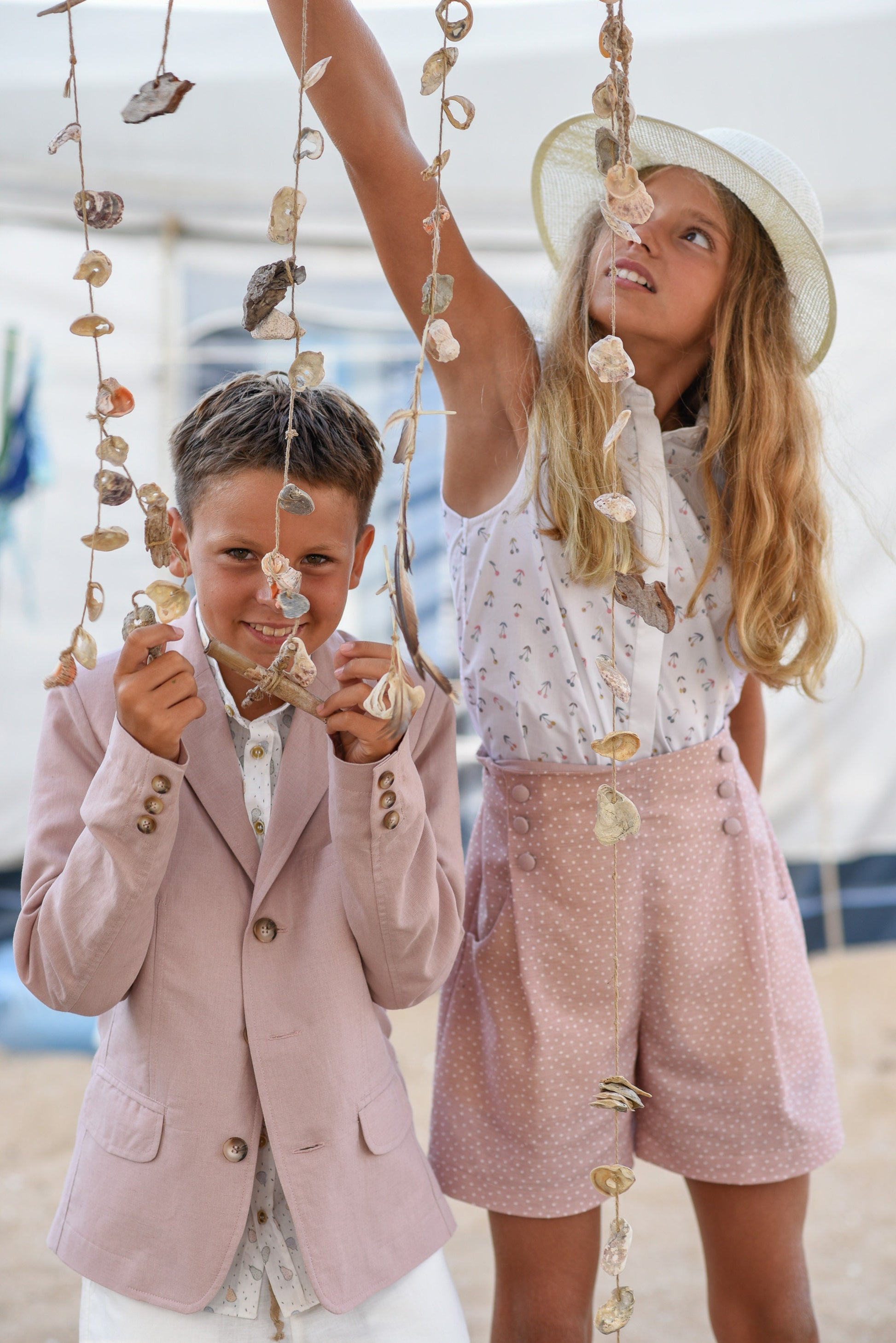 Boys wedding linen blazer/ Summer formal wear kids linen clothes/ Communion toddler boy blazer/ kids stylish linen nude color dress suit
