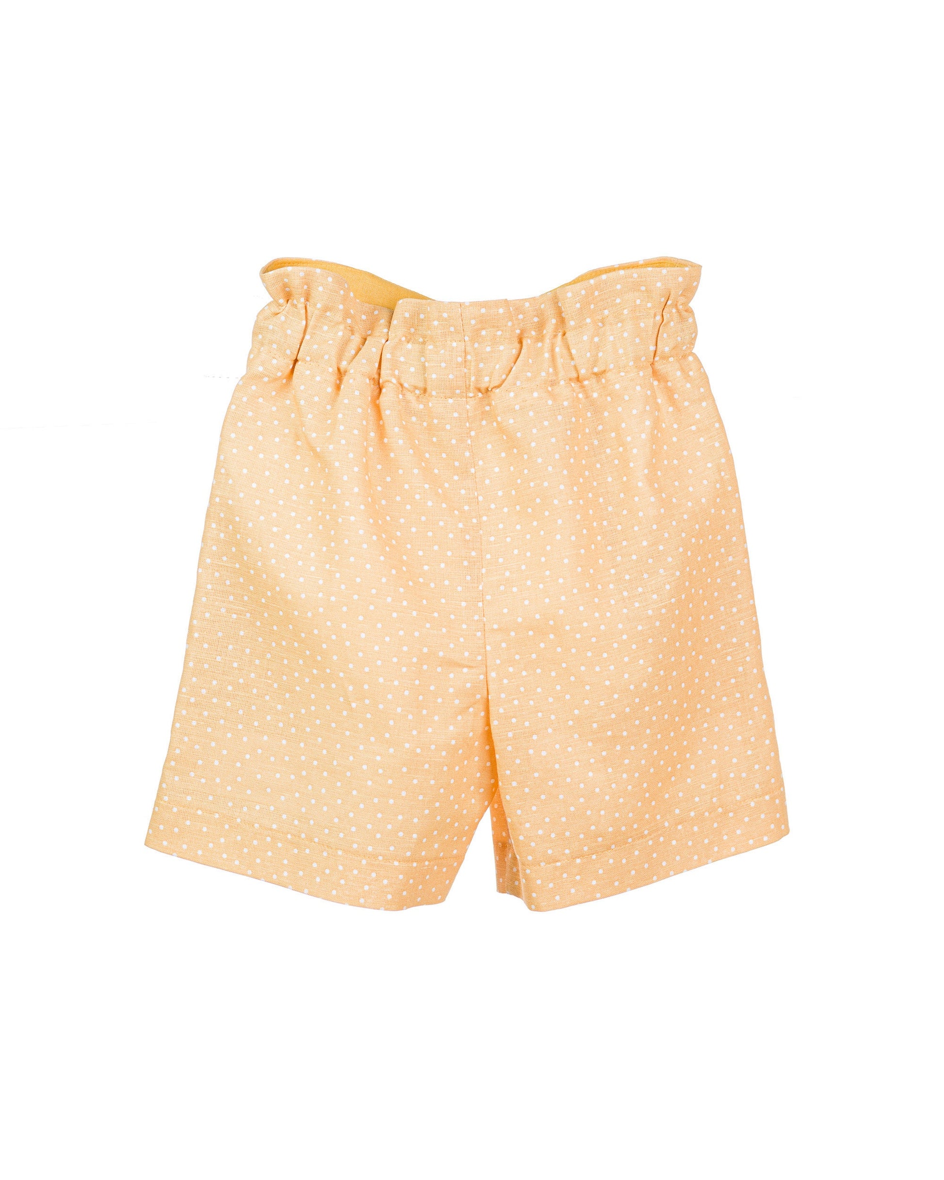 Girls linen high waisted short pants/ Toddler girl wide leg pants/ Linen toddler maxi pants/ Summer linen polka dot pants/ Linen outfit