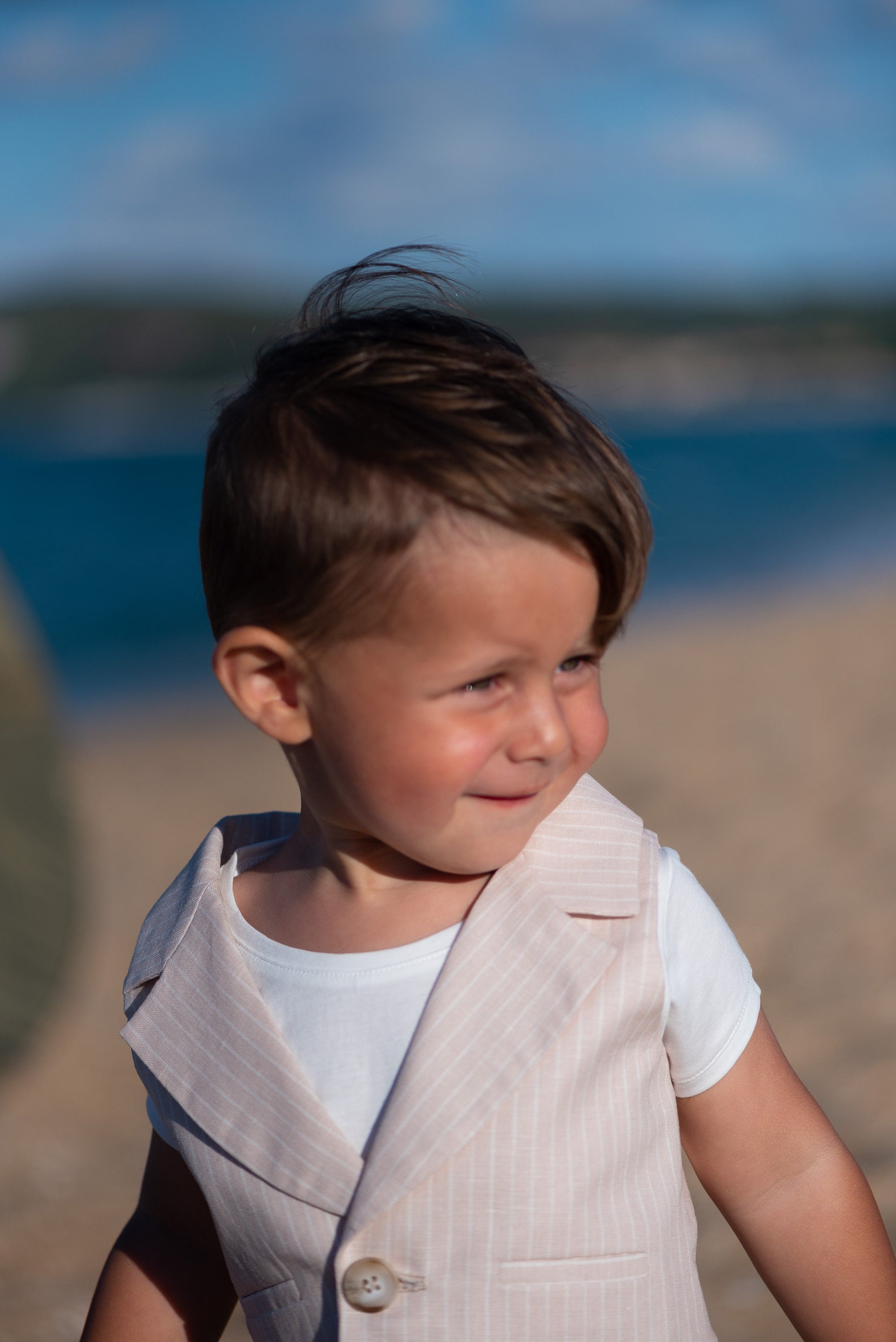 Baby boys linen suit summer formal wear kids linen outfit/ Communion toddler boy linen suit set/ Baby boy wedding outfits linen dress suits