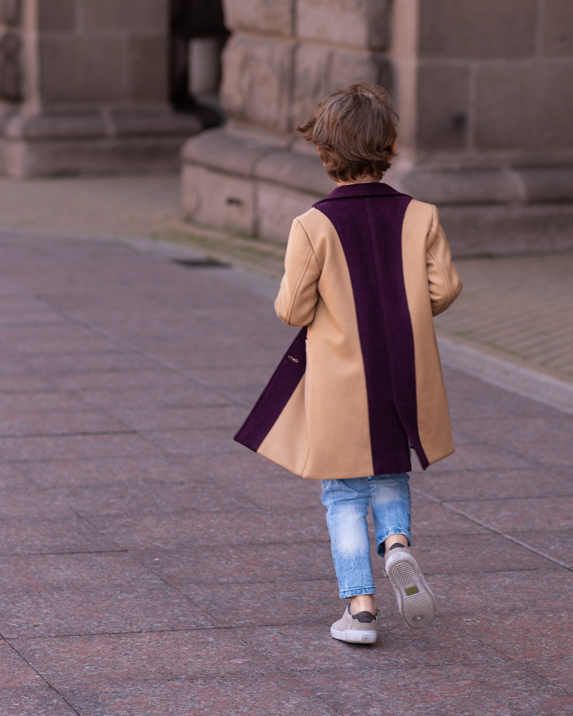 Trendy 2 colors wool coat for boy/ Kids long wool coat/ Children's stylish wool coat/ Long pea coat jacket/ Toddlers boy overcoat