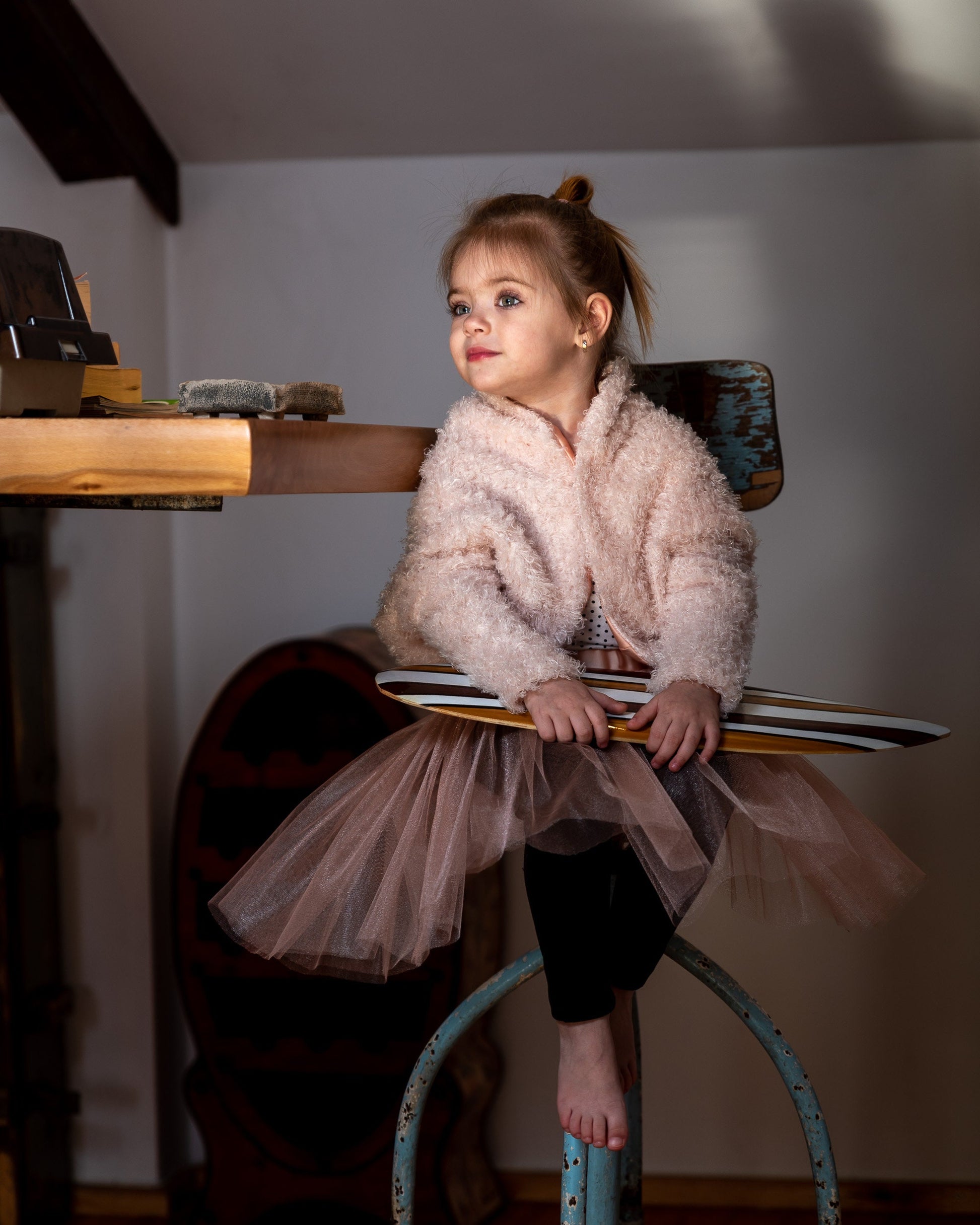 Cropped fuzzy bolero jacket/ Toddler girls shrug sweater/ Bolero shrug cardigan/ Kimono jacket/ Wool shrug kimono sleeve