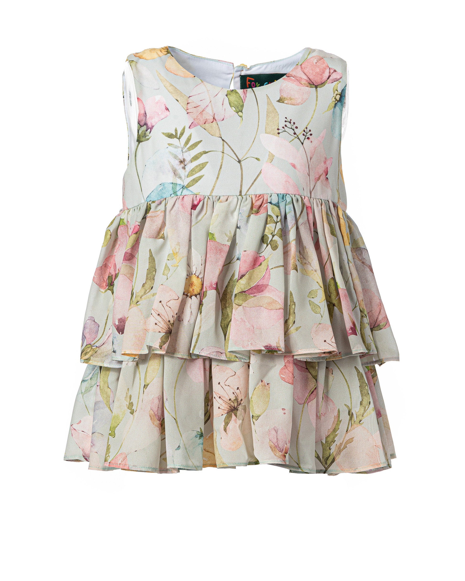 Girls flower printed chiffon top/ Trendy kids top/ Flared dress/ Toddler girl summer top/ summer clothes/ Luxury designer girls top