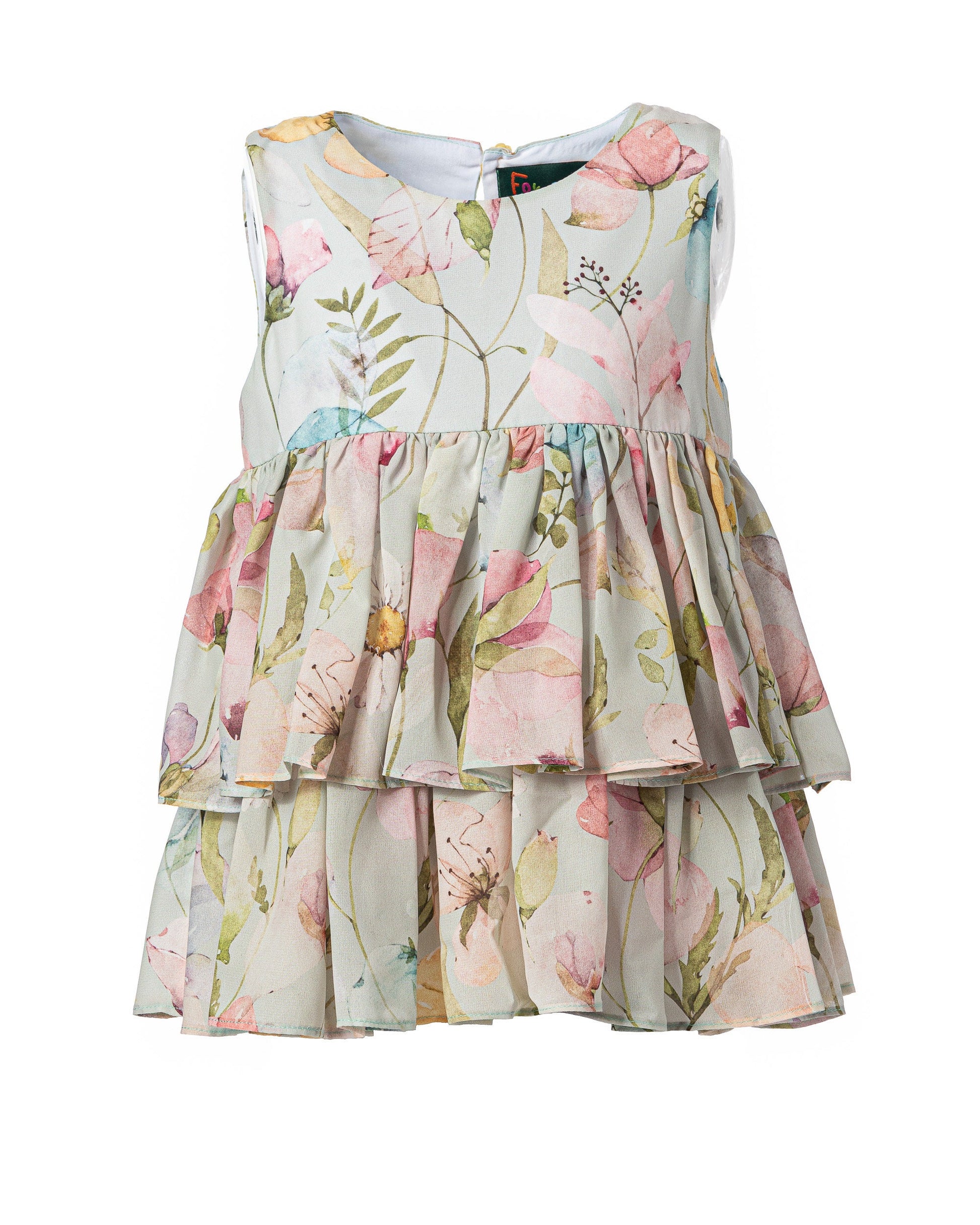 Girls flower printed chiffon top/ Trendy kids top/ Flared dress/ Toddler girl summer top/ summer clothes/ Luxury designer girls top