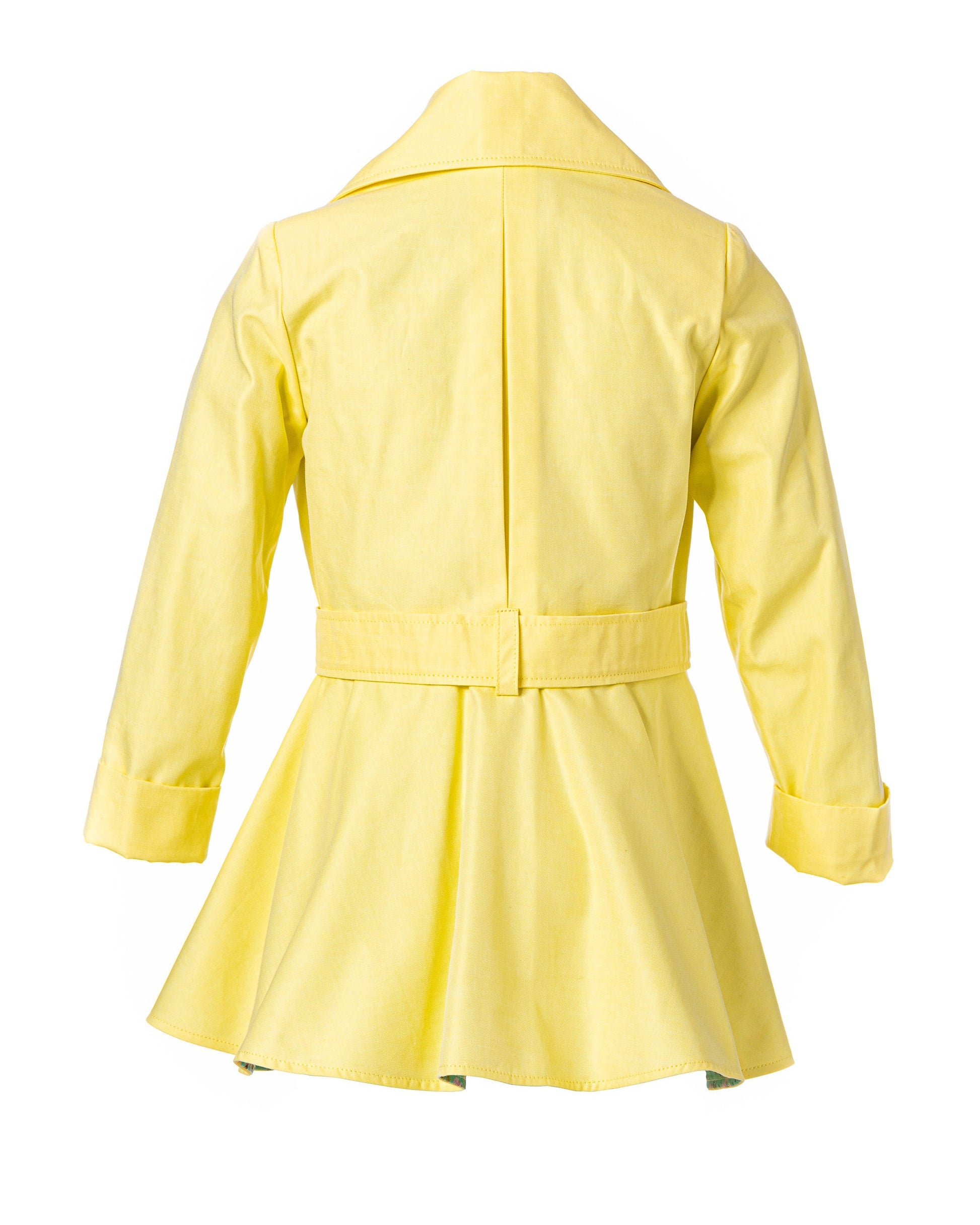 Girls spring summer cotton trench coat / Toddler girl cotton jacket/ Kids summer coat/Long tailored summer coat/Designer girls clothes