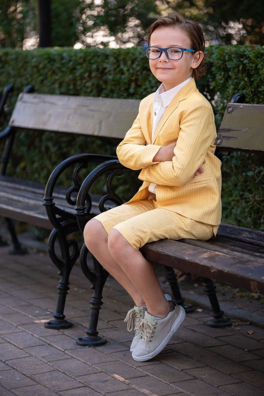 Boys formal linen outfit/ Toddler boy 3 piece suit/ Kids birthday outfit/ Beach wedding stylish suit/ Ring bearer summer clothes outfit