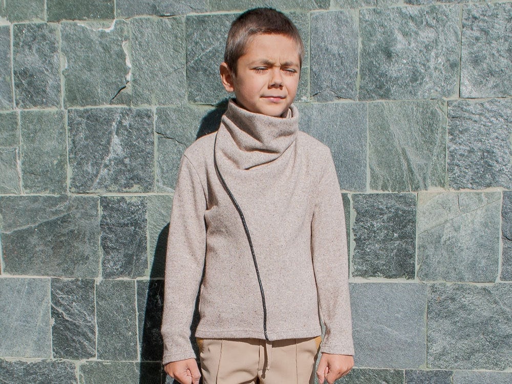Boys turtleneck sweater/Toddler boys high collar sweater/Kids polo wool sweater/Boys sweater/Boys jumper/Cowl neck/Wool jumper sweater