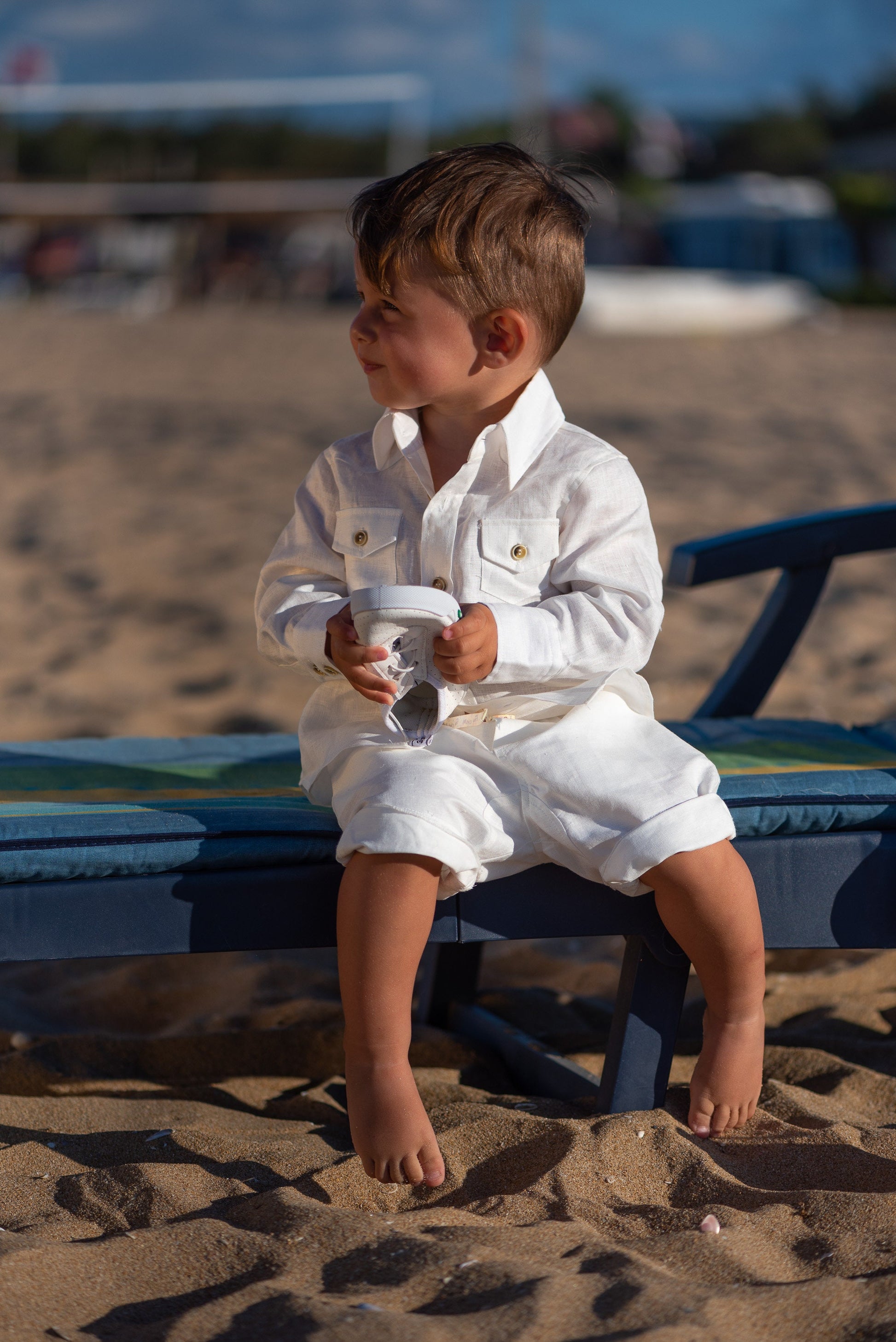 Summer baby boy white linen set/ Baby Christening summer outfit/ 2 piece set for babies/Linen baby wear/ Baby boy gift/Baby birthday suit