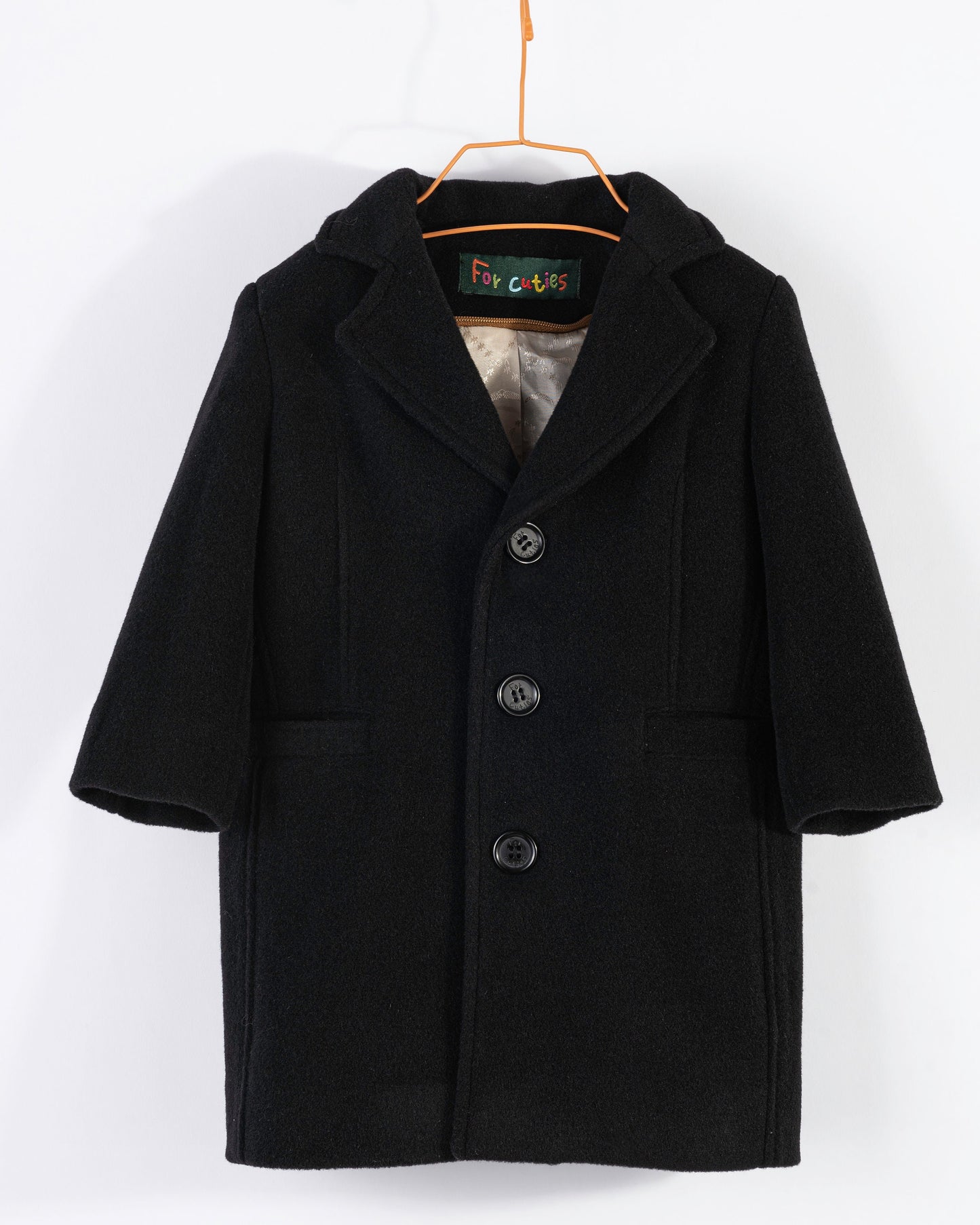 Baby Wool Charcoal Long Coat, Baby Winter Coat, Infant Coat, Baby winter oufit, Winter Baby boys Clothing, Vintage coat for babies