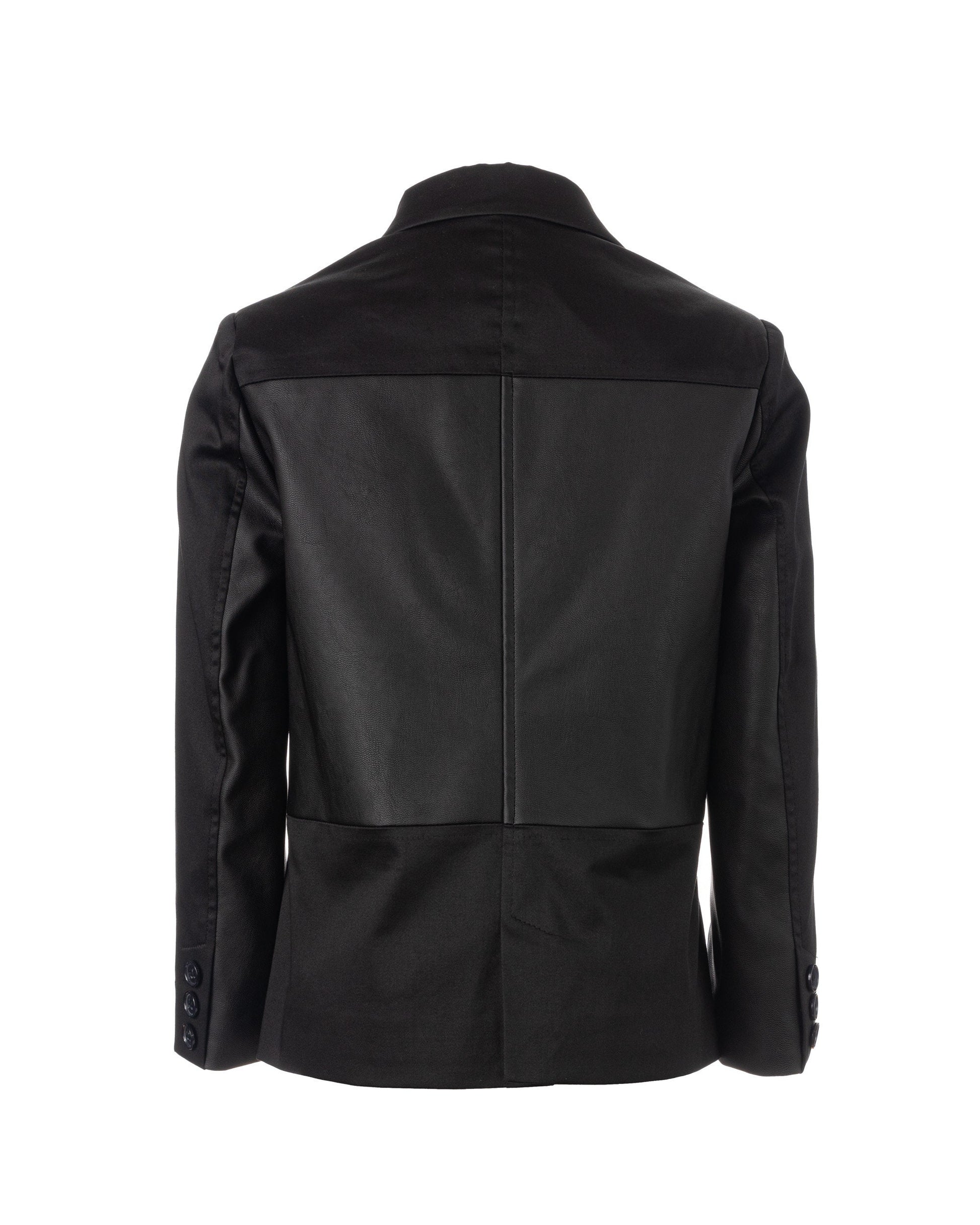 Stunning boys cotton leather blazer/ Formal wear kids clothes/ Black toddler boy blazer/ Wedding kids stylish dress blazer/ Luxury blazer