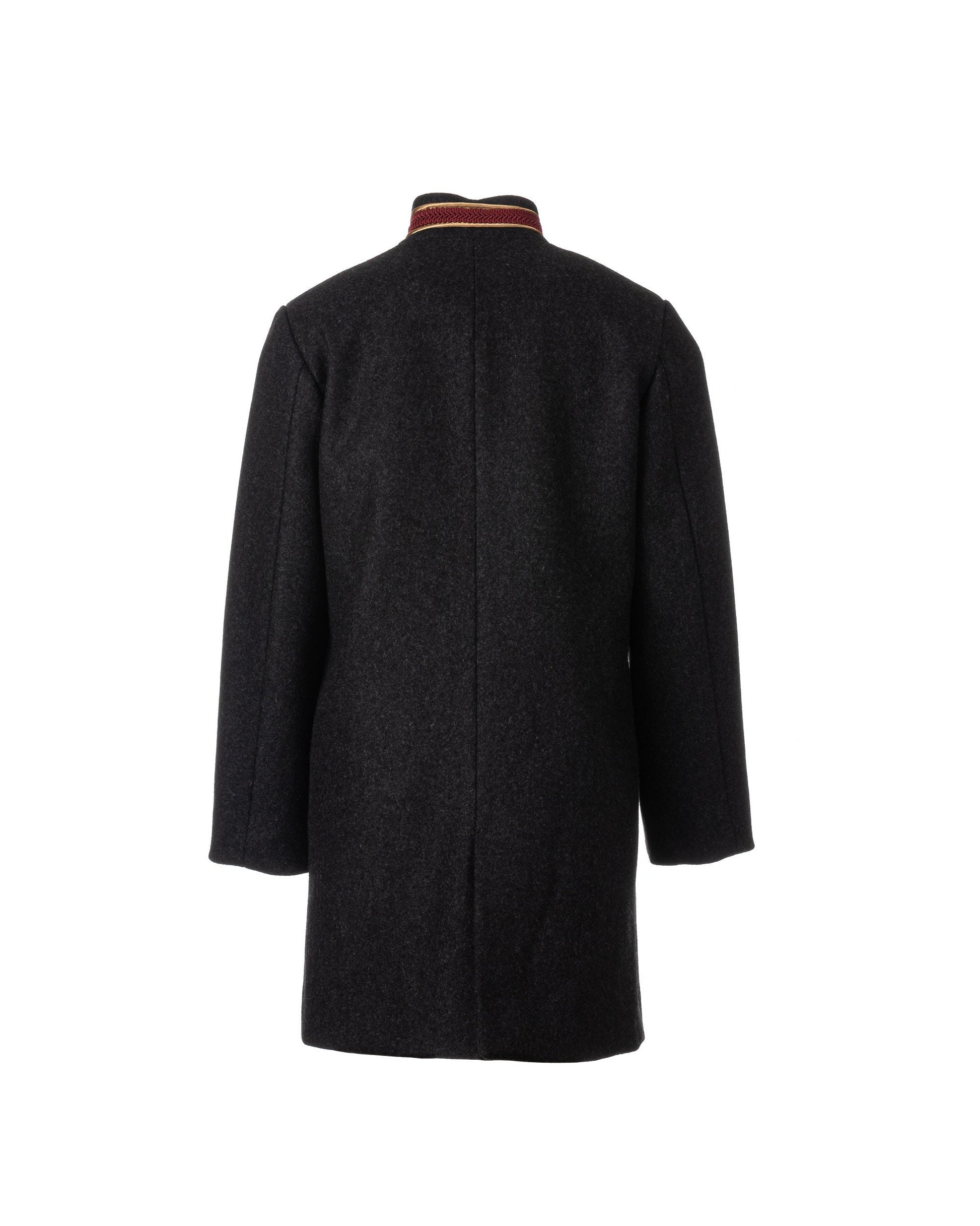 Winter single breasted military look wool coat, Boys wool coat, Vintage boys coat, Toddler boy wool coat, Kids charcoal wool pea coat