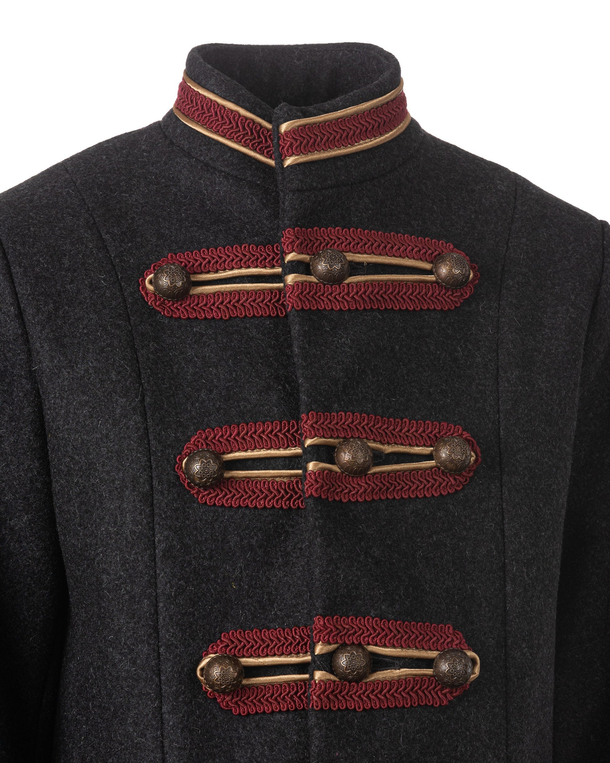 Winter single breasted military look wool coat, Boys wool coat, Vintage boys coat, Toddler boy wool coat, Kids charcoal wool pea coat