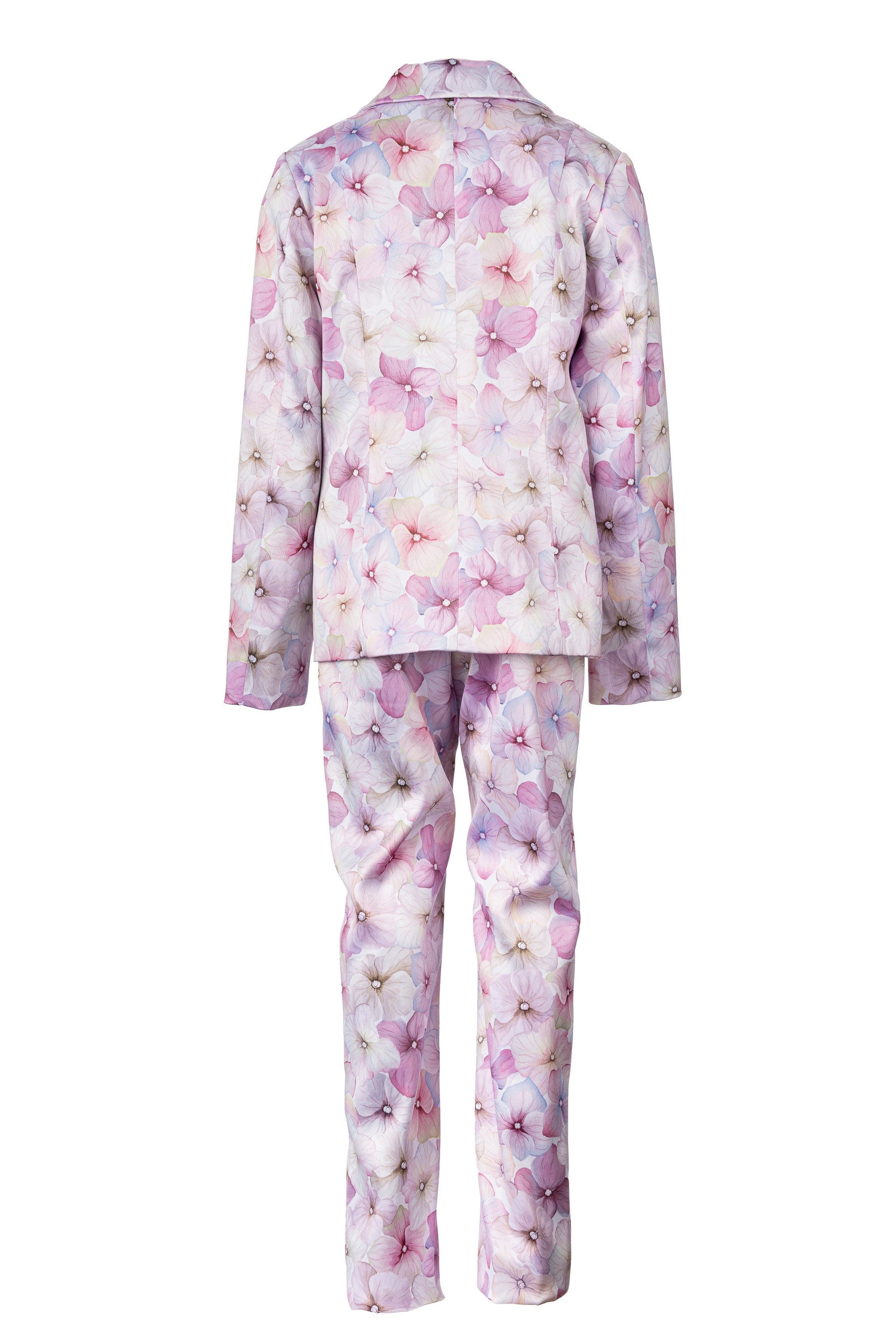 2 piece Flower printed formal wear girls outfit/ Birthday toddler suit/ Jacket and pants outfit for girls/ Designer formal wear