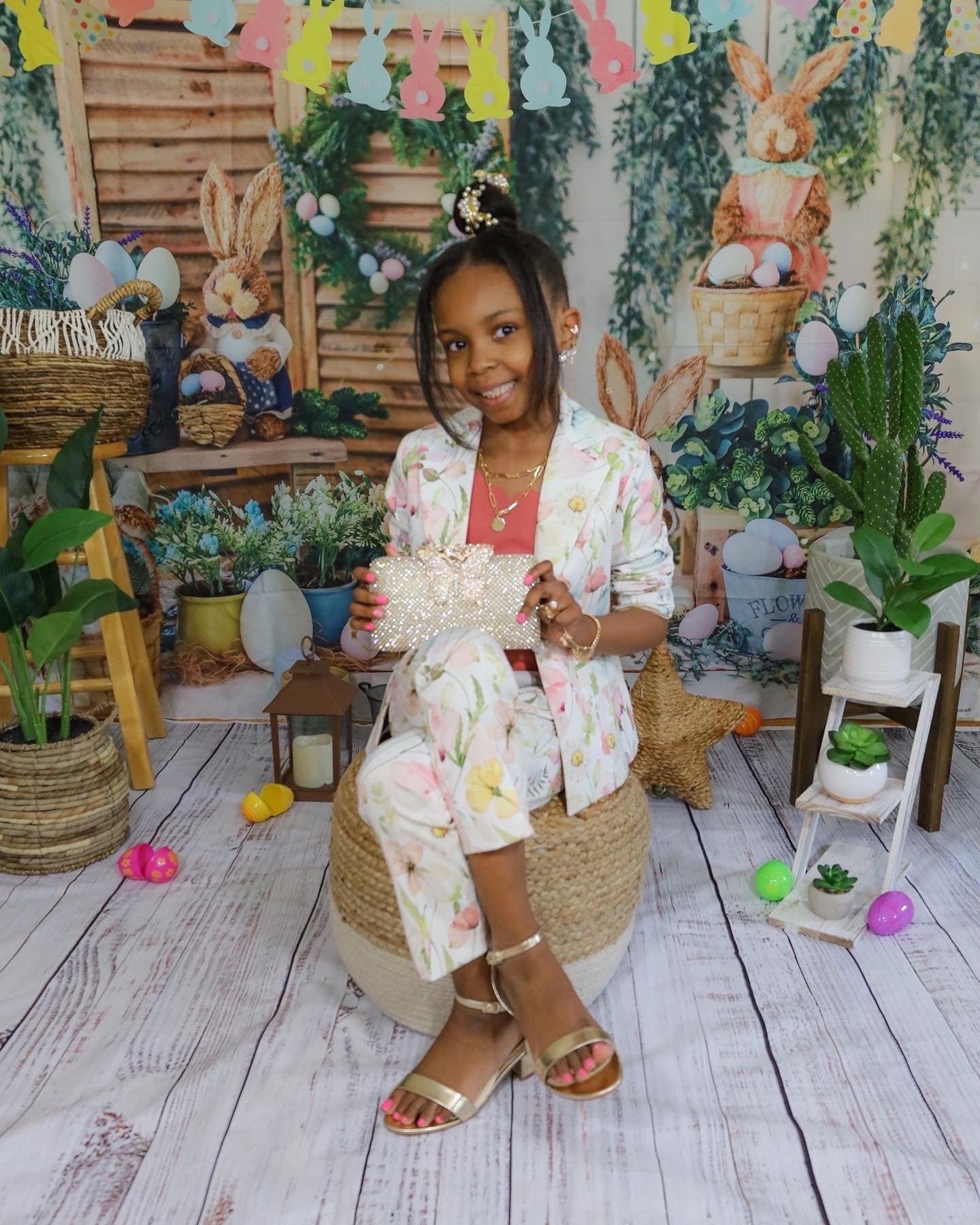 Flower printed formal wear girls outfit/ 2 piece suit birthday toddler/ Jacket and pants outfit for girls/ Designer formal wear/ Wedding