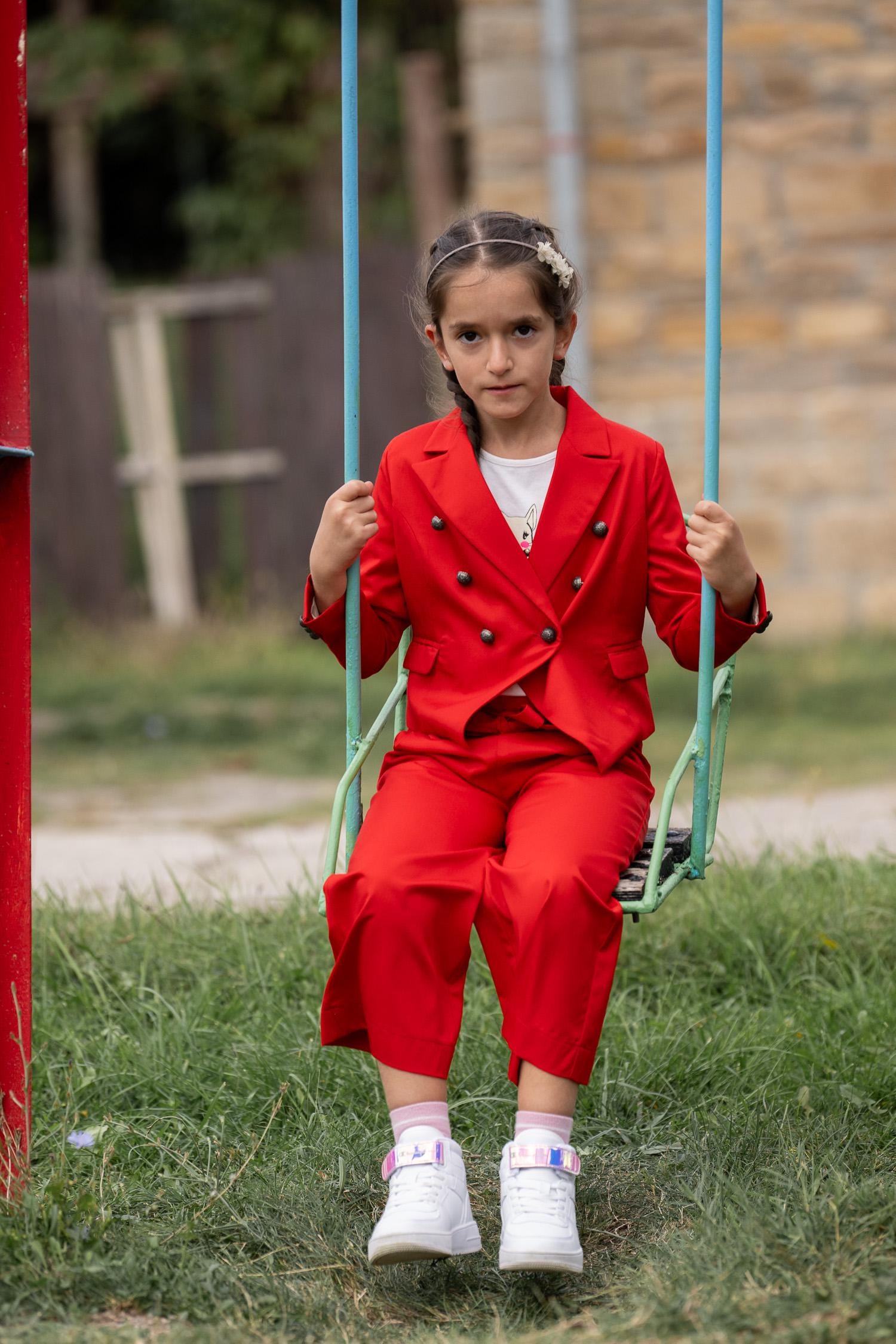 Formal 2 pieces girls set/ Tailored toddler suit formal dress wear for girls/ Children formal wear/ Explicit clothing/ Luxury girl outfit