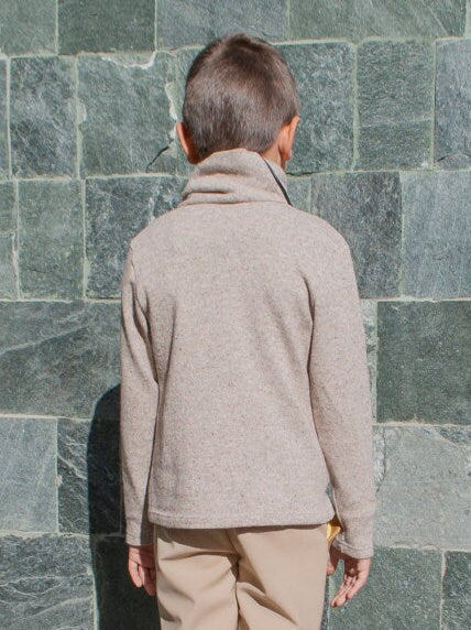 Boys turtleneck sweater/Toddler boys high collar sweater/Kids polo wool sweater/Boys sweater/Boys jumper/Cowl neck/Wool jumper sweater
